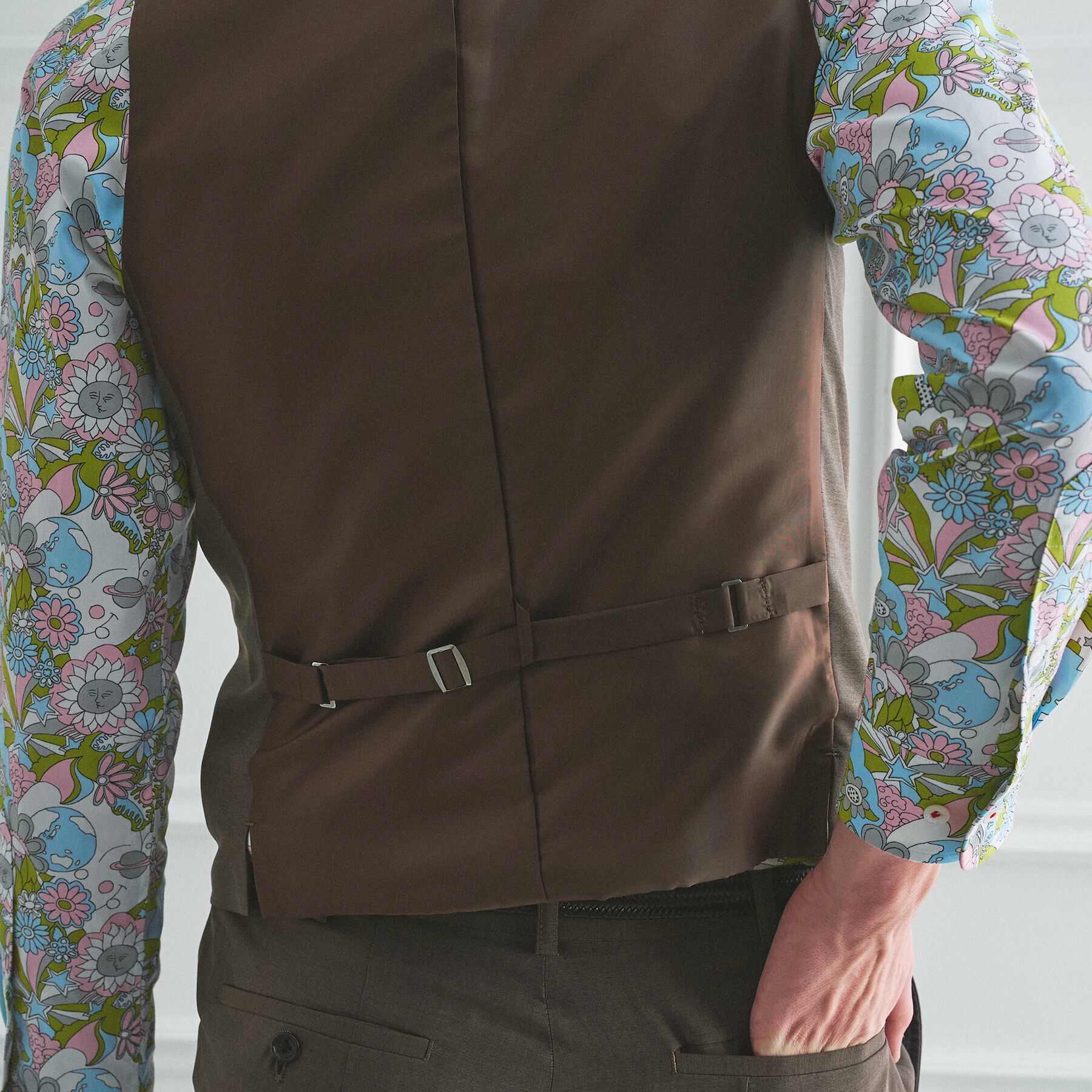 TAKEO KIKUCHI「【BOWLER HAT LABEL】TWトロピカルシャンブレー JAZZベスト」|スーツ|