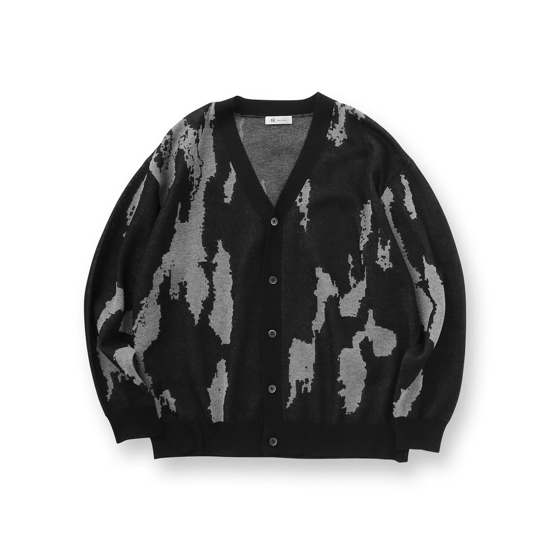 tk.TAKEO KIKUCHI「アブストラクトシアーカーディガン」|カーディガン|