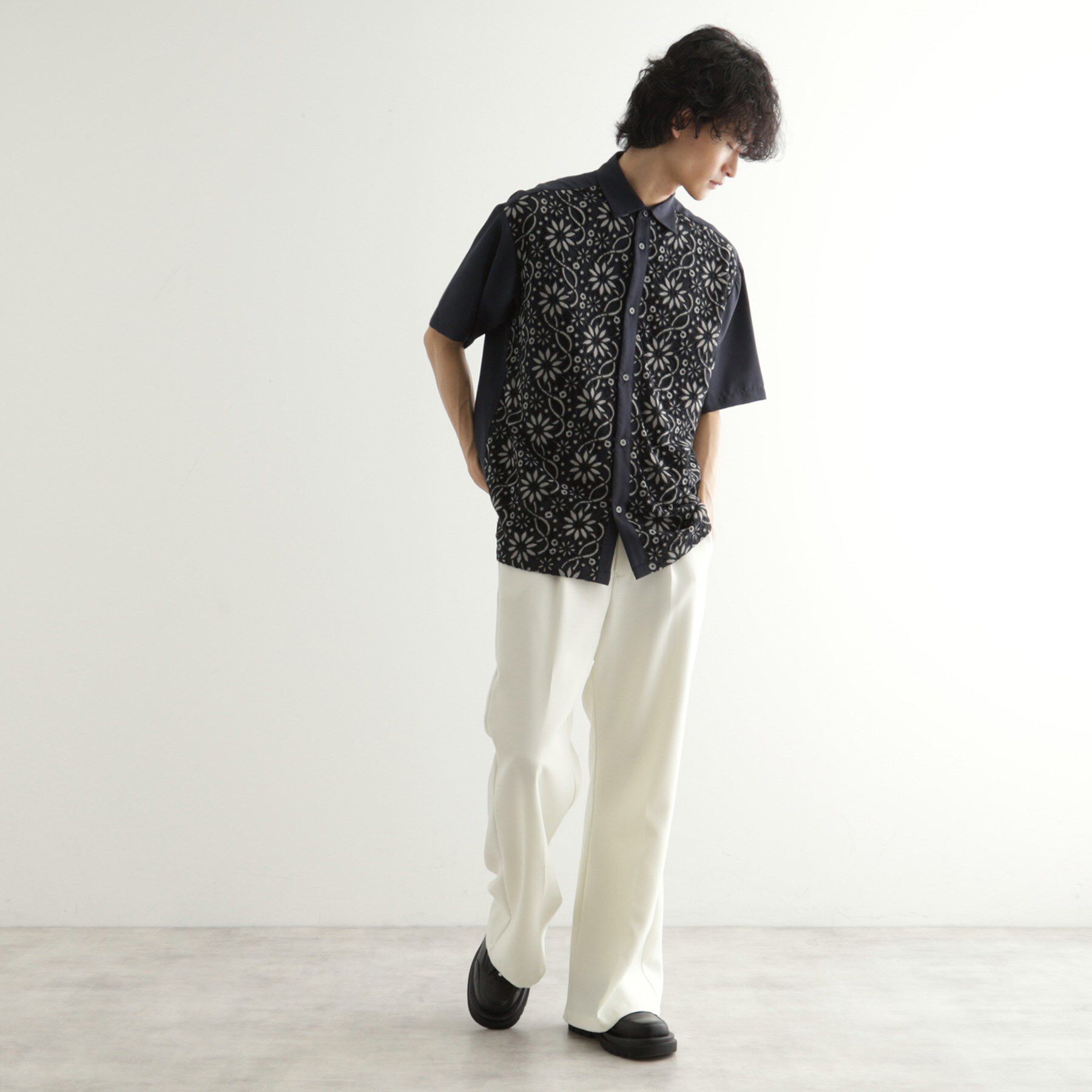 tk.TAKEO KIKUCHI「ボタニカルレースシャツ」|シャツ・ブラウス|