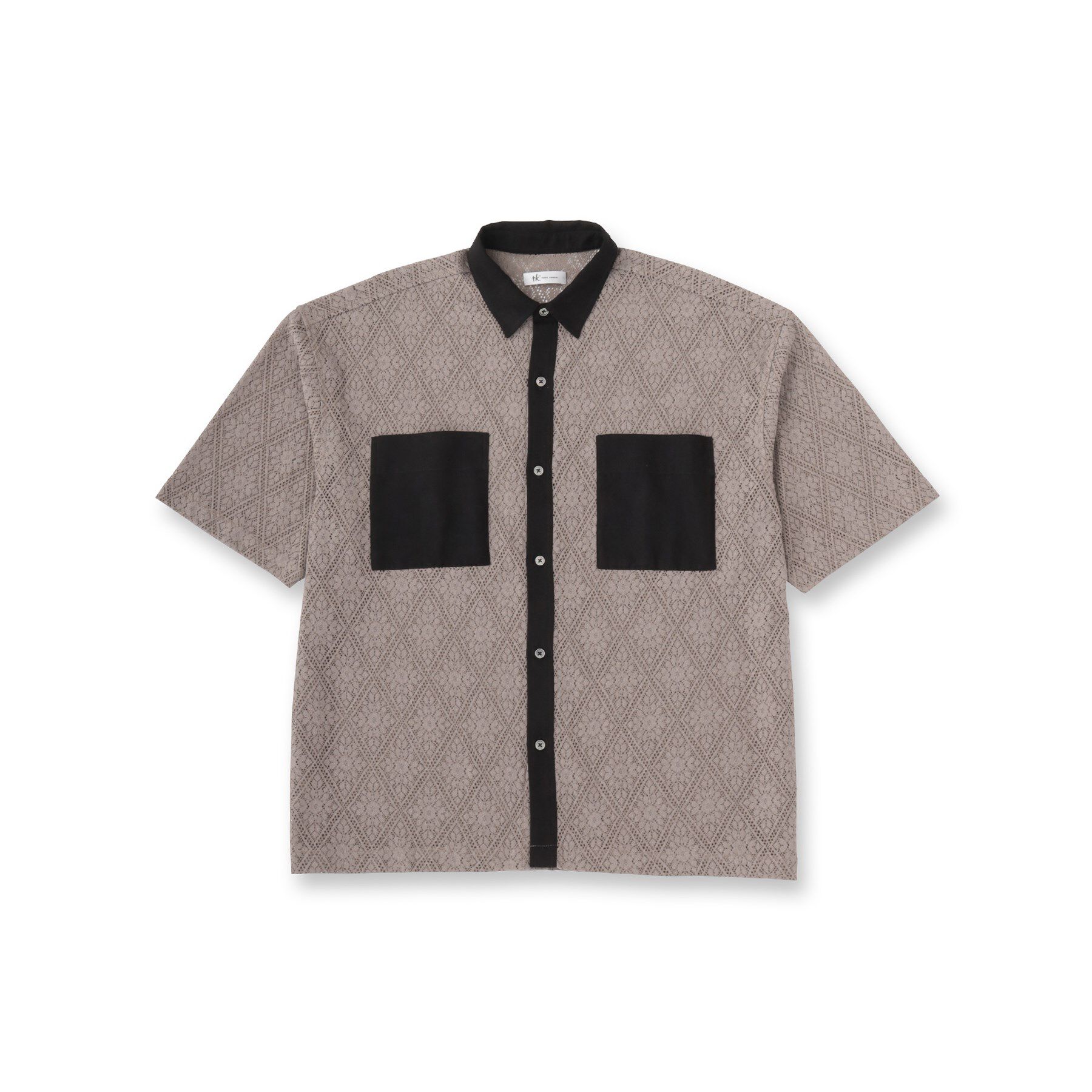 tk.TAKEO KIKUCHI「サマースエードコンビレースシャツ」|シャツ・ブラウス|