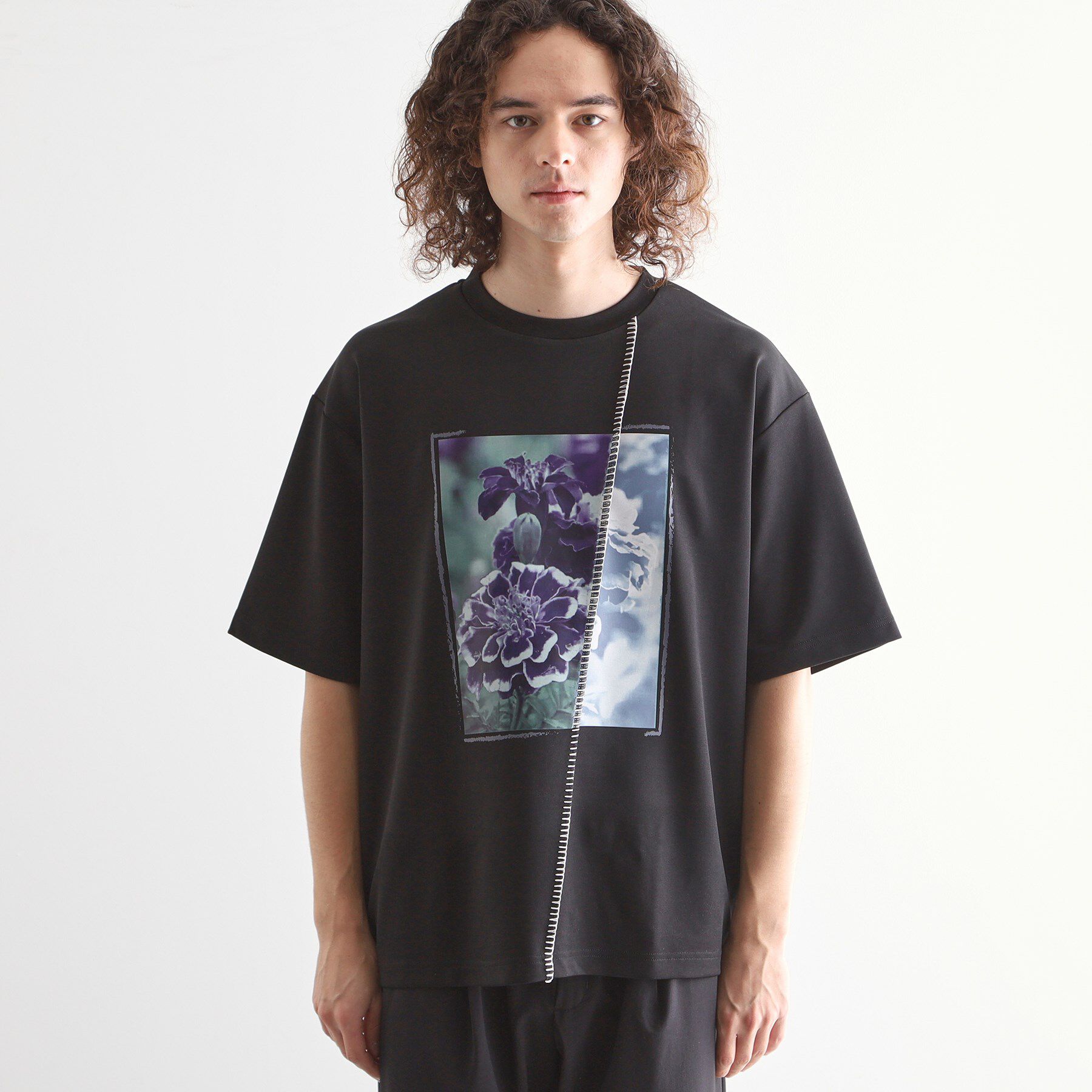 tk.TAKEO KIKUCHI「インバージョンフラワーカットソー」|Tシャツ・カットソー|