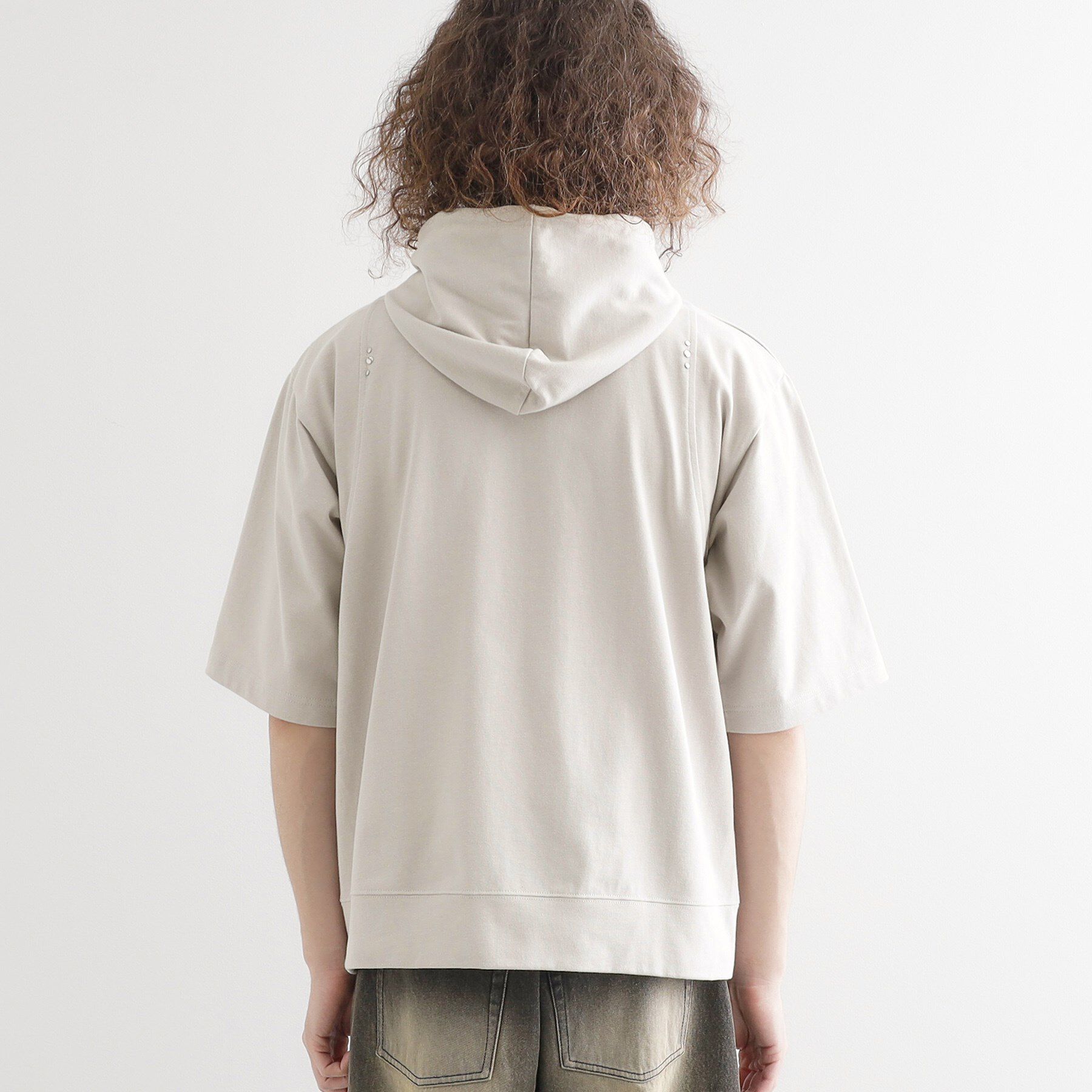 tk.TAKEO KIKUCHI「スタッズ ダブルZIPパーカ」|パーカー|