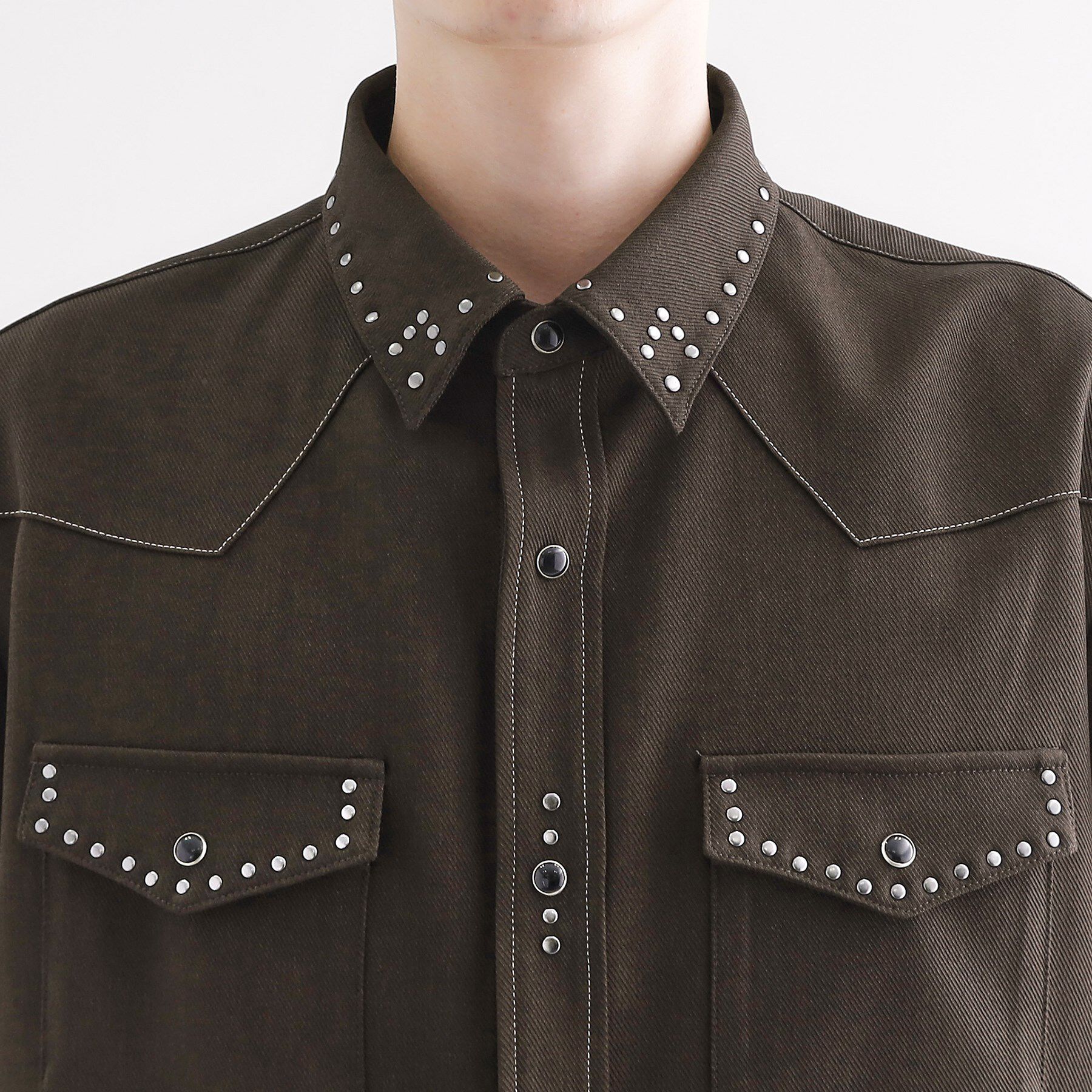 tk.TAKEO KIKUCHI「ウェスタンスタッズシャツ」|シャツ・ブラウス|