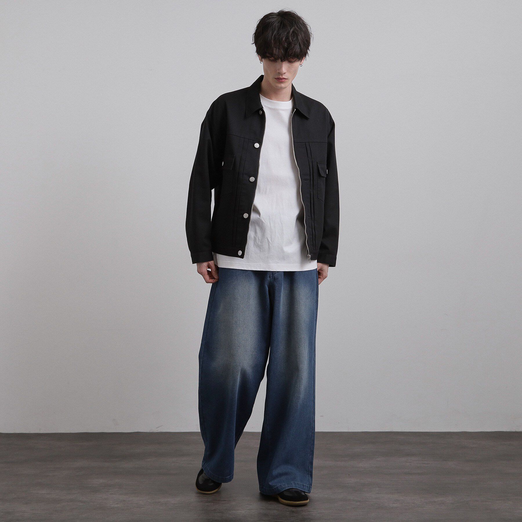 tk.TAKEO KIKUCHI「スーパーワイドバギーデニムパンツ」|デニム|