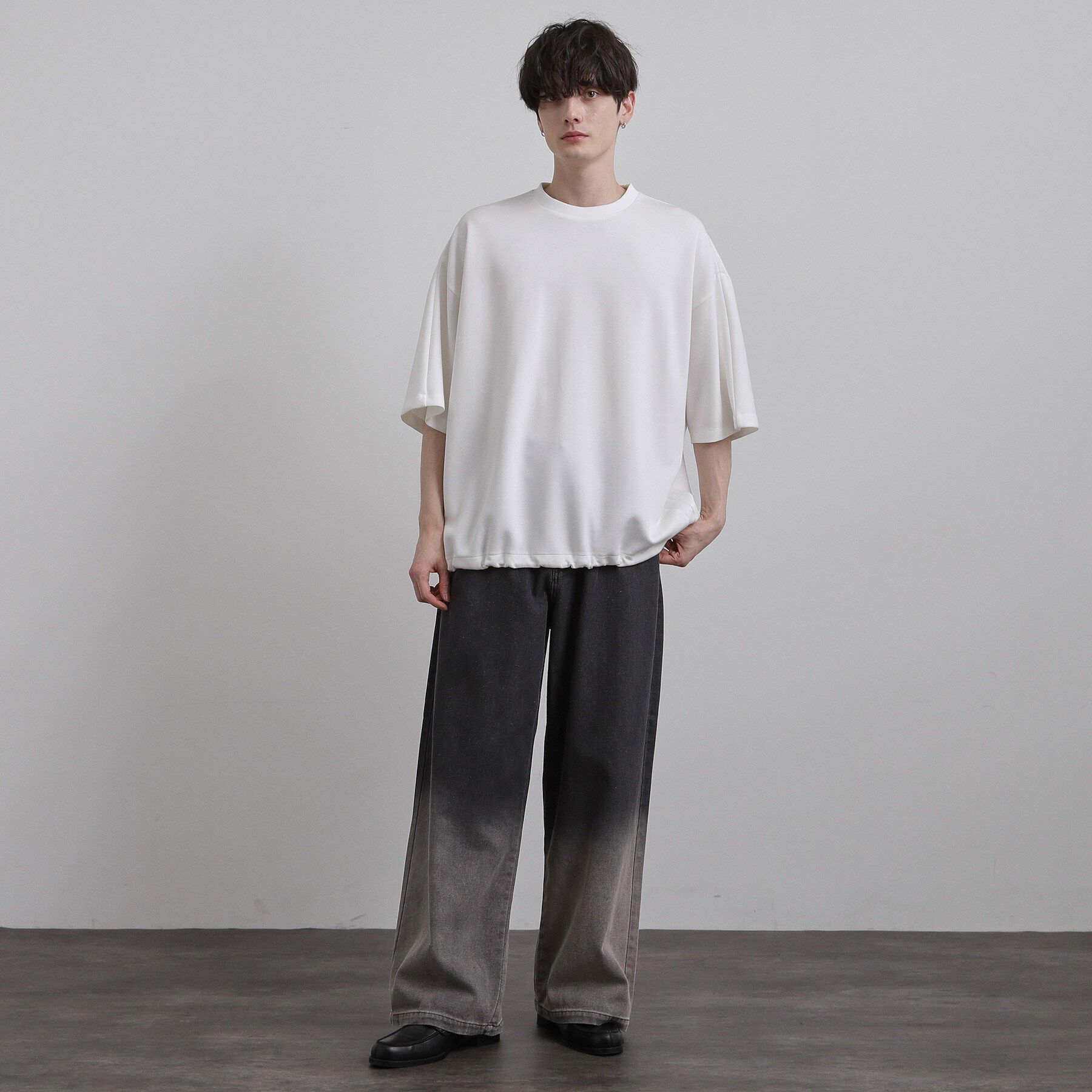 tk.TAKEO KIKUCHI「スーパーワイドバギーデニムパンツ」|デニム|