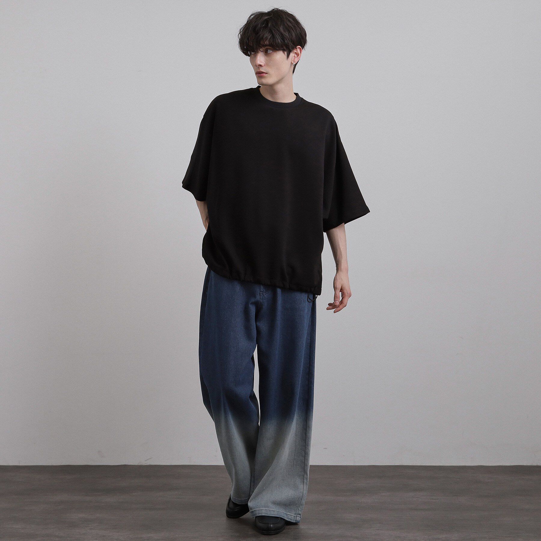 tk.TAKEO KIKUCHI「スーパーワイドバギーデニムパンツ」|デニム|