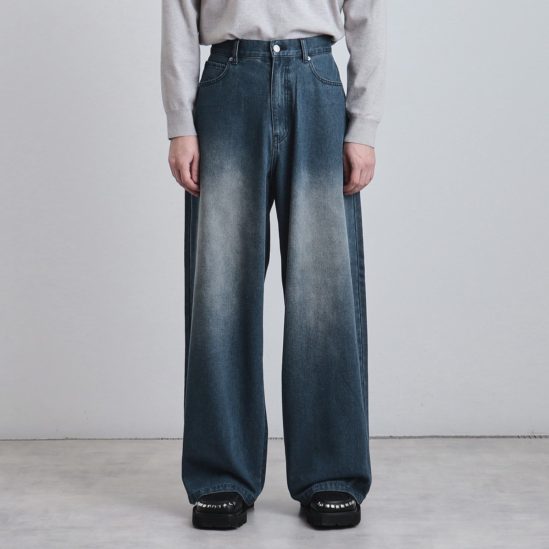 tk.TAKEO KIKUCHI「スーパーワイドバギーデニムパンツ」|デニム|