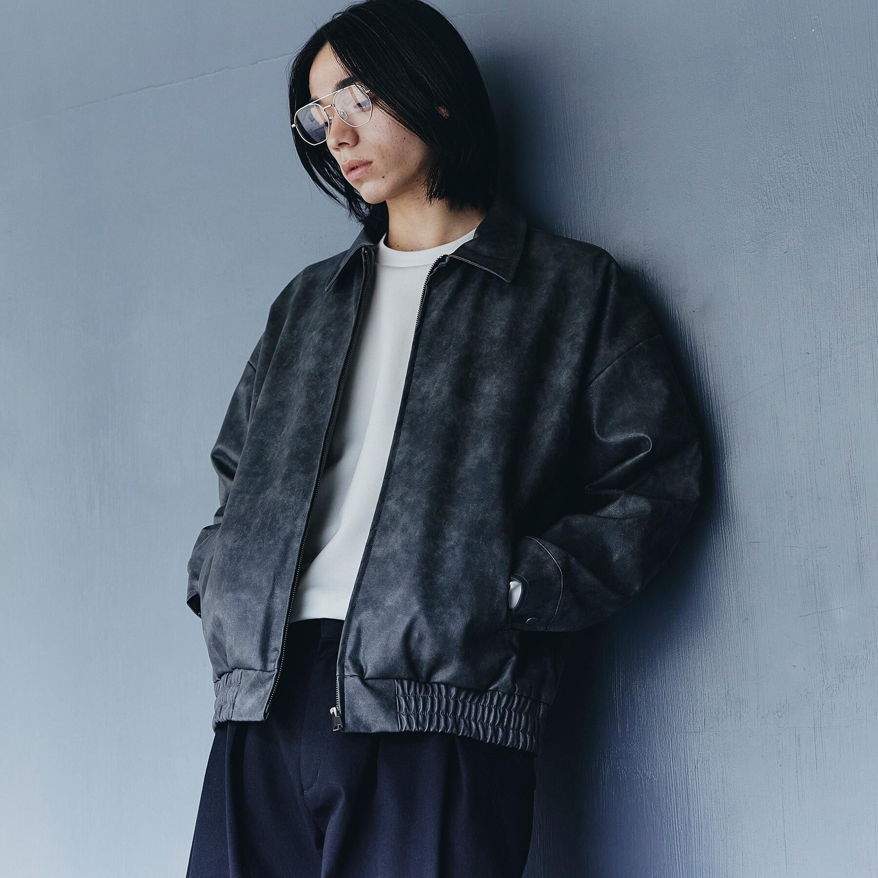 tk.TAKEO KIKUCHI「ヴィンテージライクドロップショルダージップブルゾン」|ブルゾン・スタジャン|