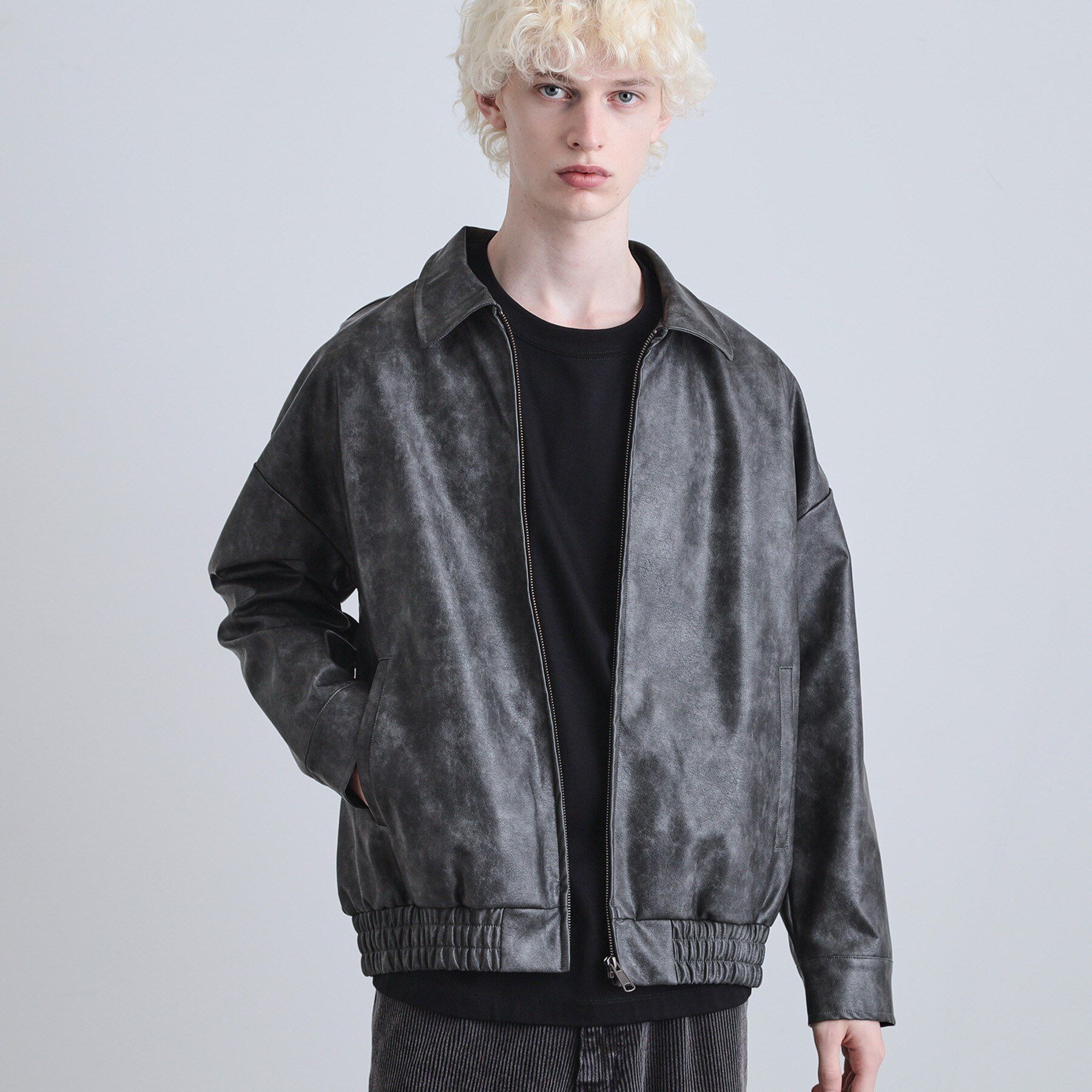 tk.TAKEO KIKUCHI「ヴィンテージライクドロップショルダージップブルゾン」|ブルゾン・スタジャン|