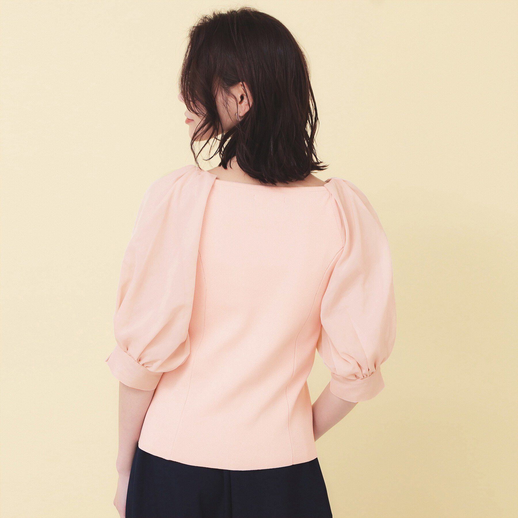 index「バルーンシアードッキングスクエアニット【洗濯機OK】」|ニット・セーター|