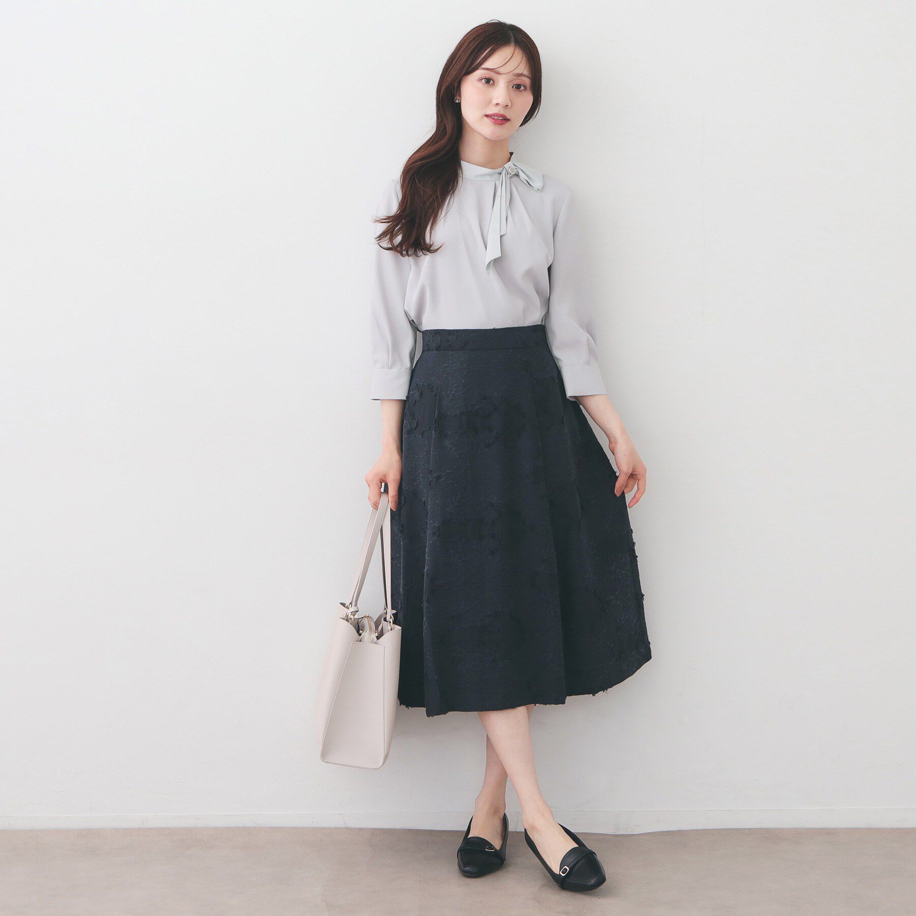 index「アシメボウタイブラウス【洗濯機OK/イージーアイロン】」|シャツ・ブラウス|