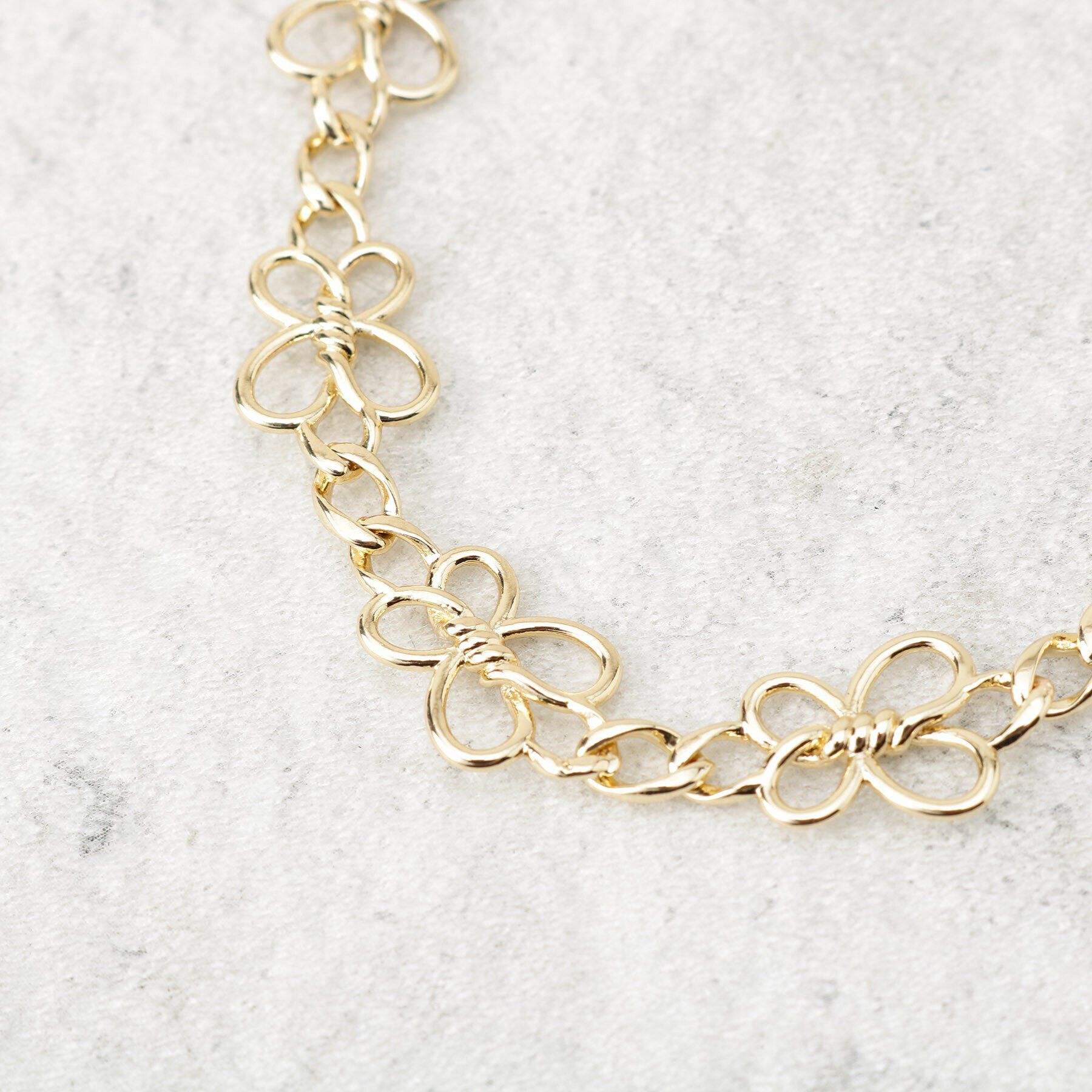 OPAQUE.CLIP「フラワーチェーンネックレス」|ネックレス|