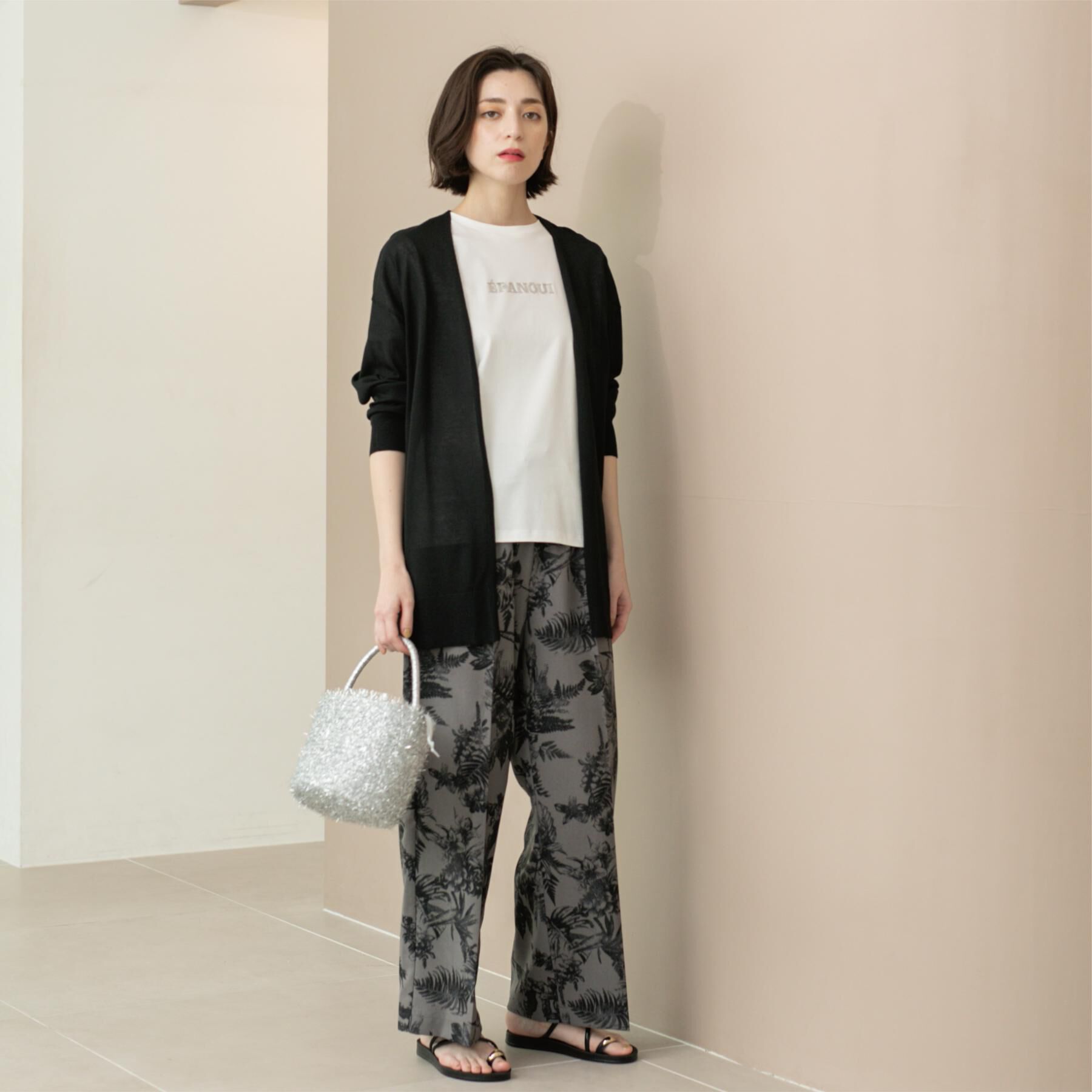 OPAQUE.CLIP「ミドル丈ニットカーディガン【抗ピル/洗濯機洗い可/接触冷感】」|カーディガン|