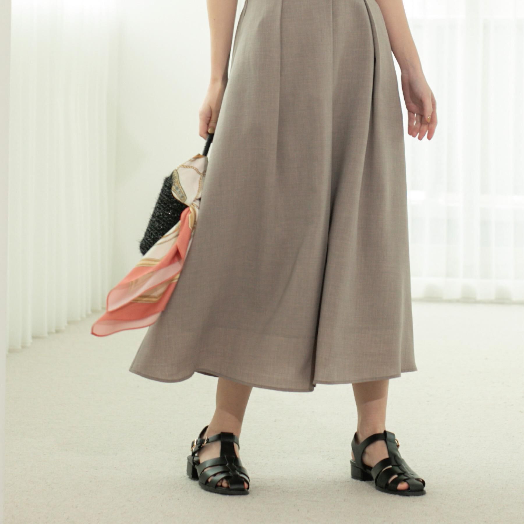 OPAQUE.CLIP「リネンライクシャツワンピース【洗濯機洗い可/吸水速乾/接触冷感】」|ワンピース|