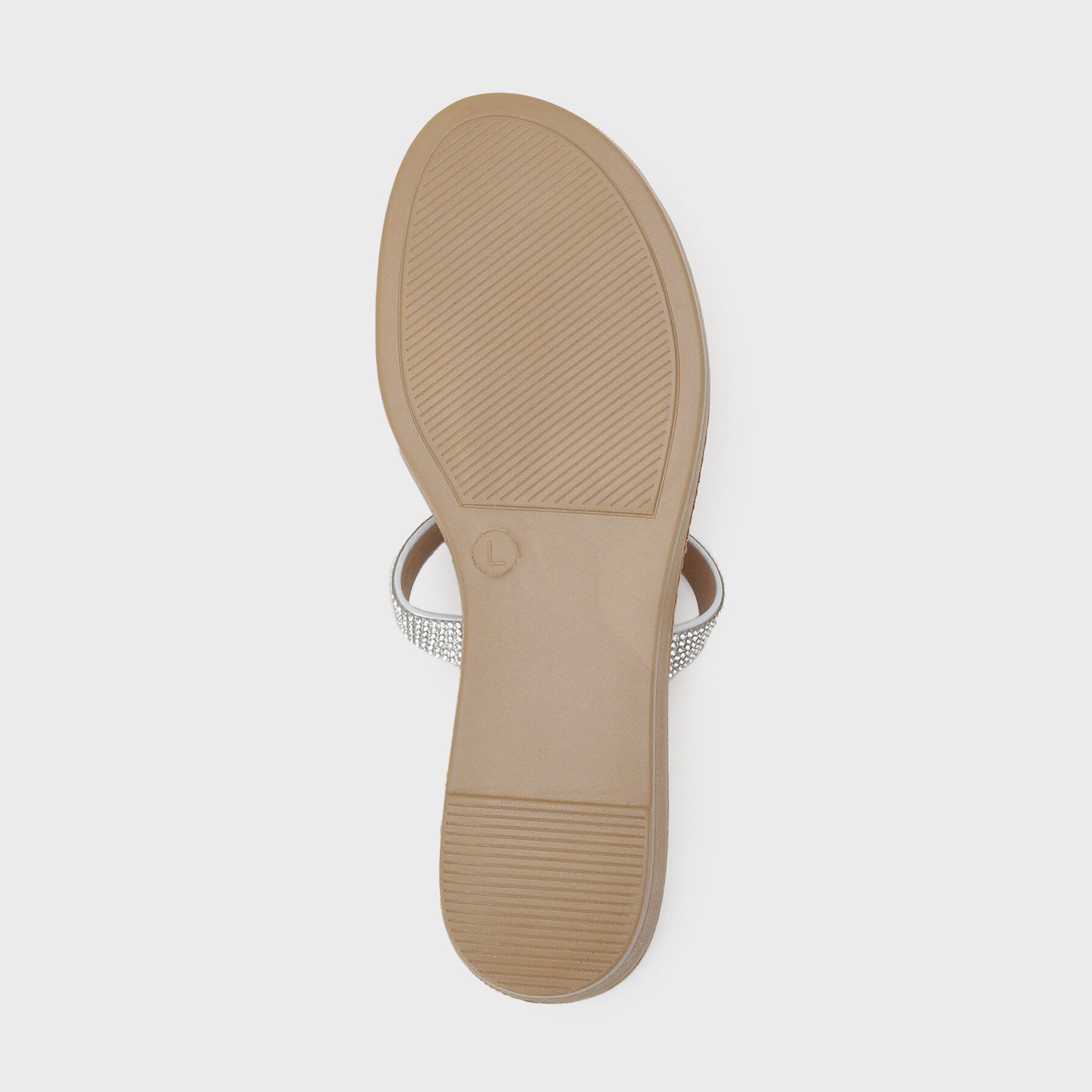 OPAQUE.CLIP「ラインストーンI字ストラップサンダル」|サンダル|