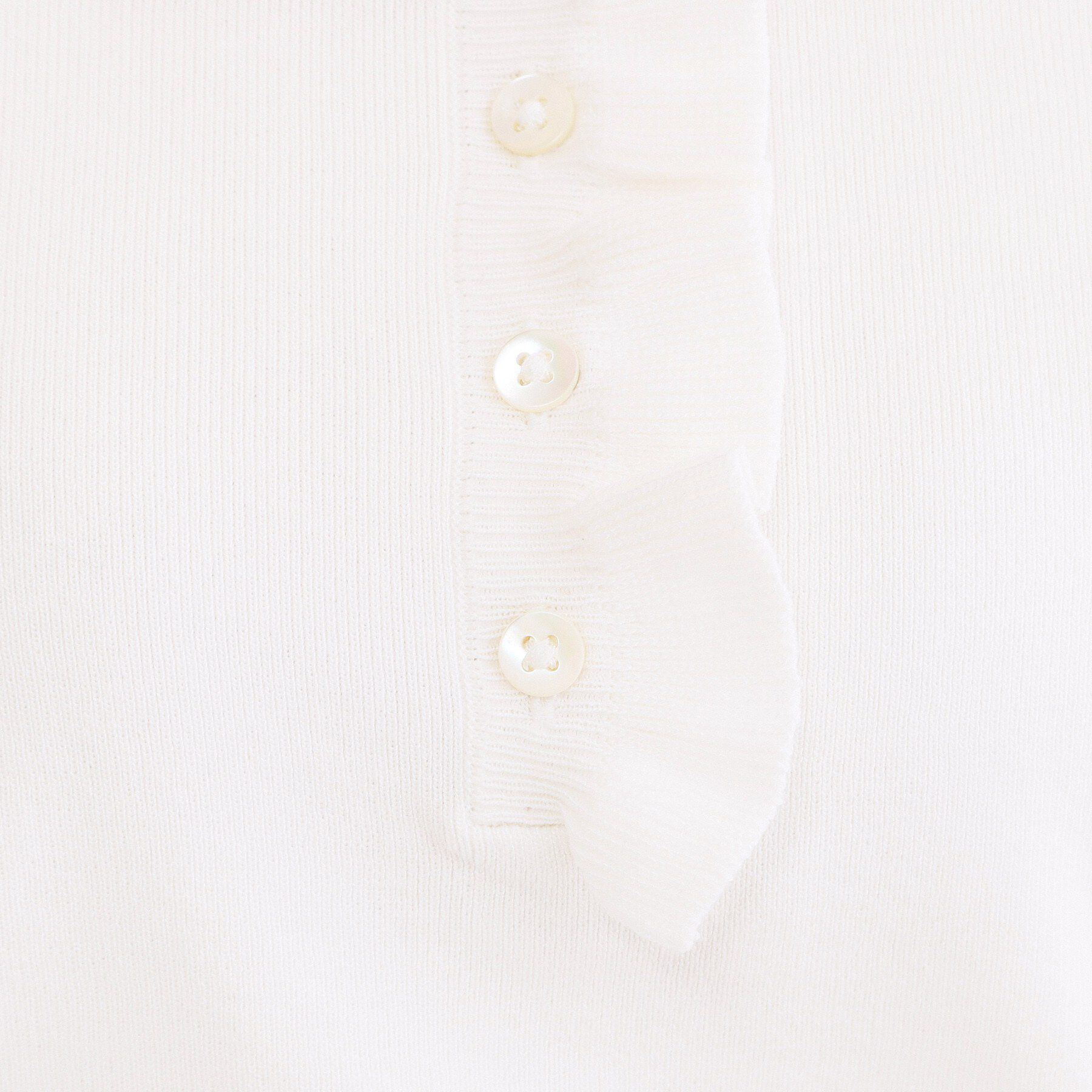 OPAQUE.CLIP「フリルヘンリーネックニット【洗濯機OK/抗ピル】」|ニット・セーター|