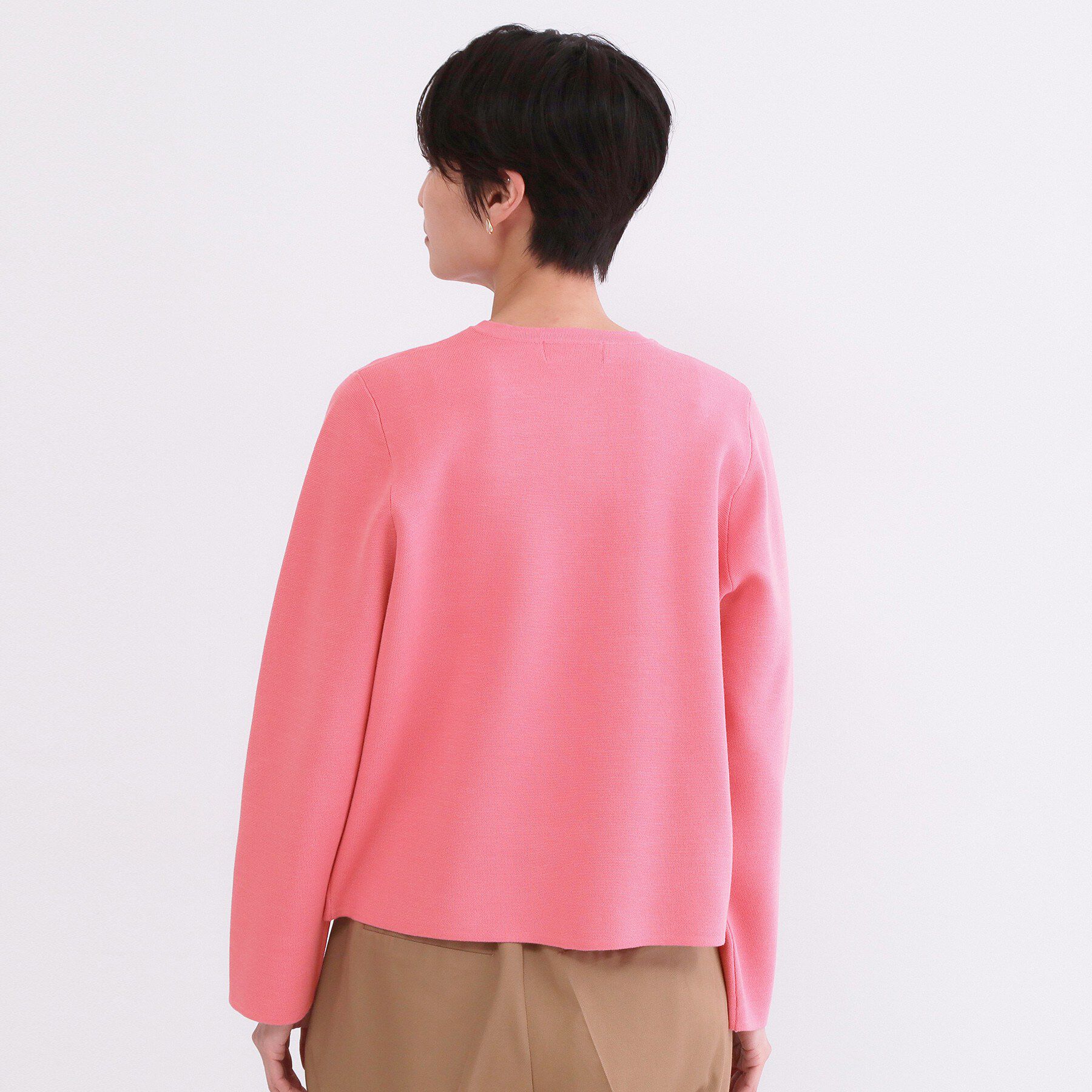 OPAQUE.CLIP「スナップボタンニットカーディガン【洗濯機OK/抗ピル】」|カーディガン|