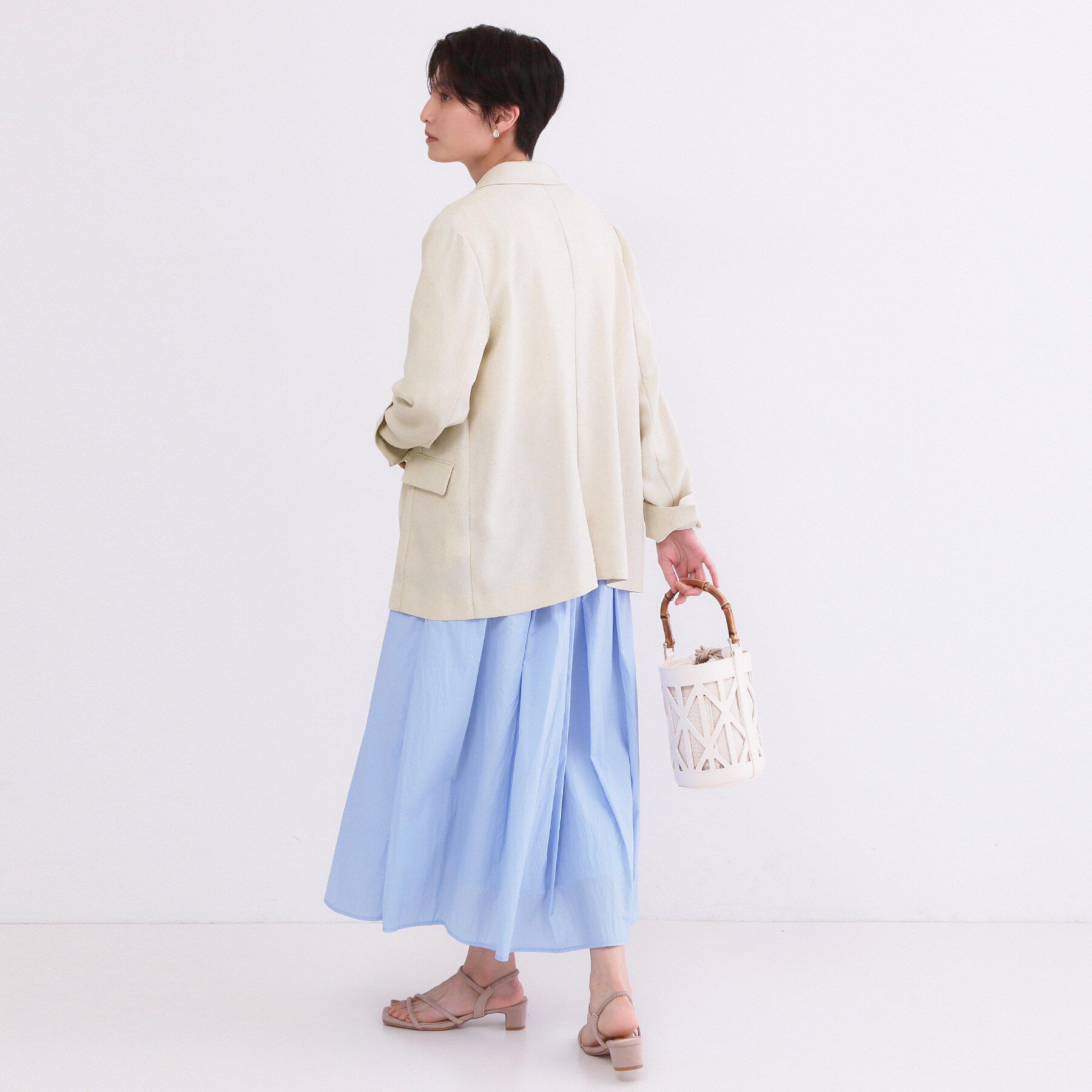 OPAQUE.CLIP「ダブルブレストジャケット【洗える/UVケア/防シワ加工/接触冷感】」|テーラードジャケット|