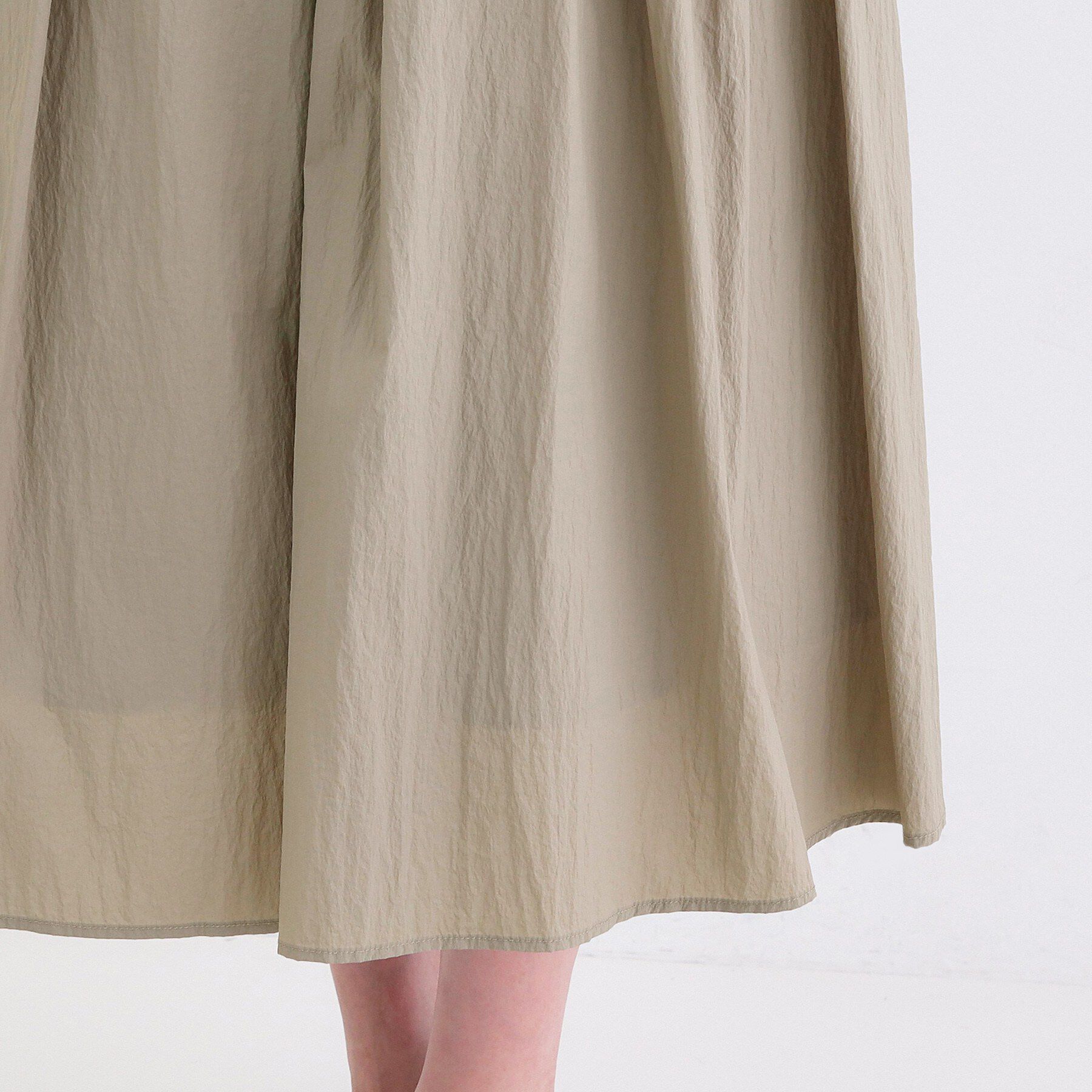 OPAQUE.CLIP「シアーヴィンテージイージーフレアスカート【洗濯機OK】」|スカート|