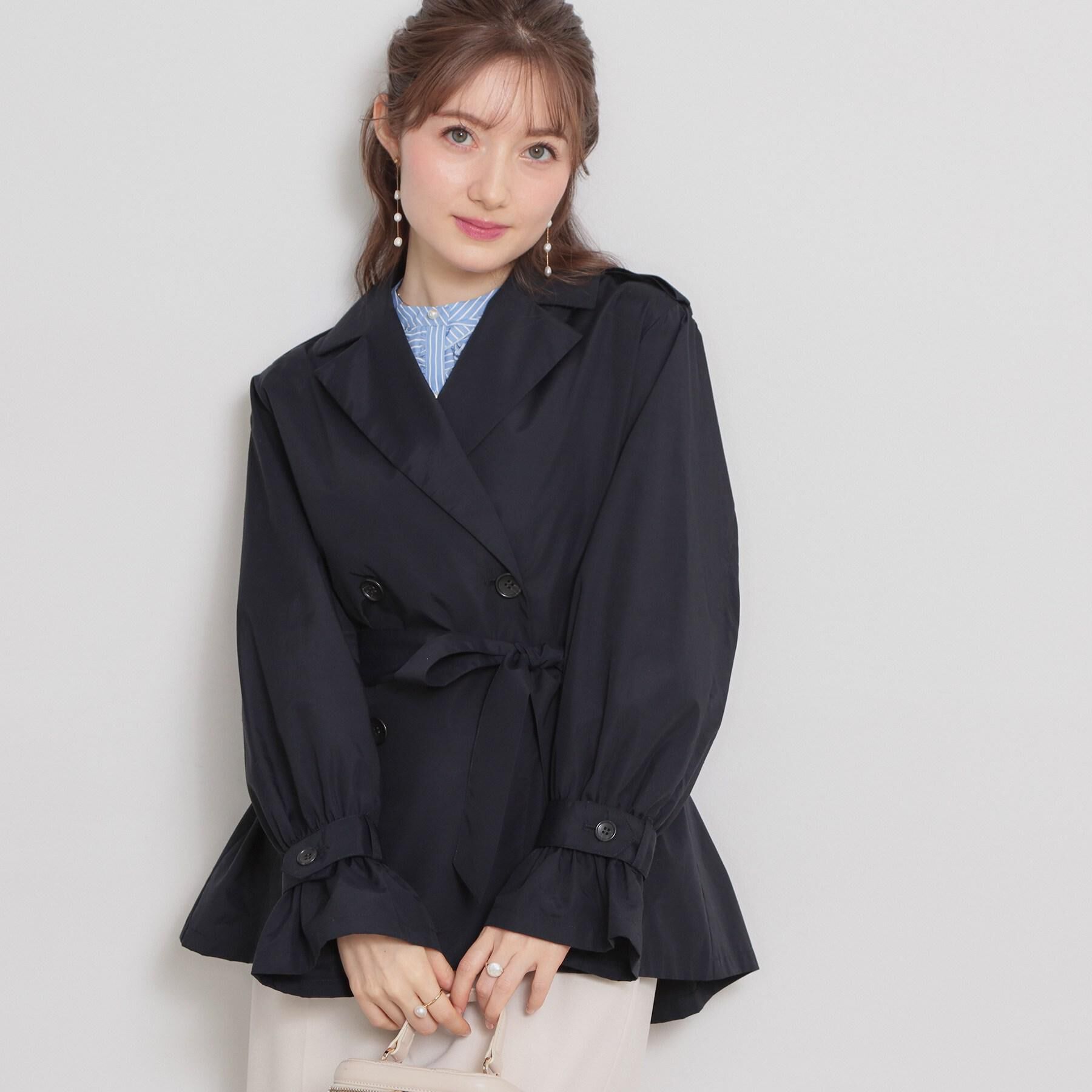 Couture broach「【撥水・洗える】ハーフ トレンチコート」|トレンチコート|