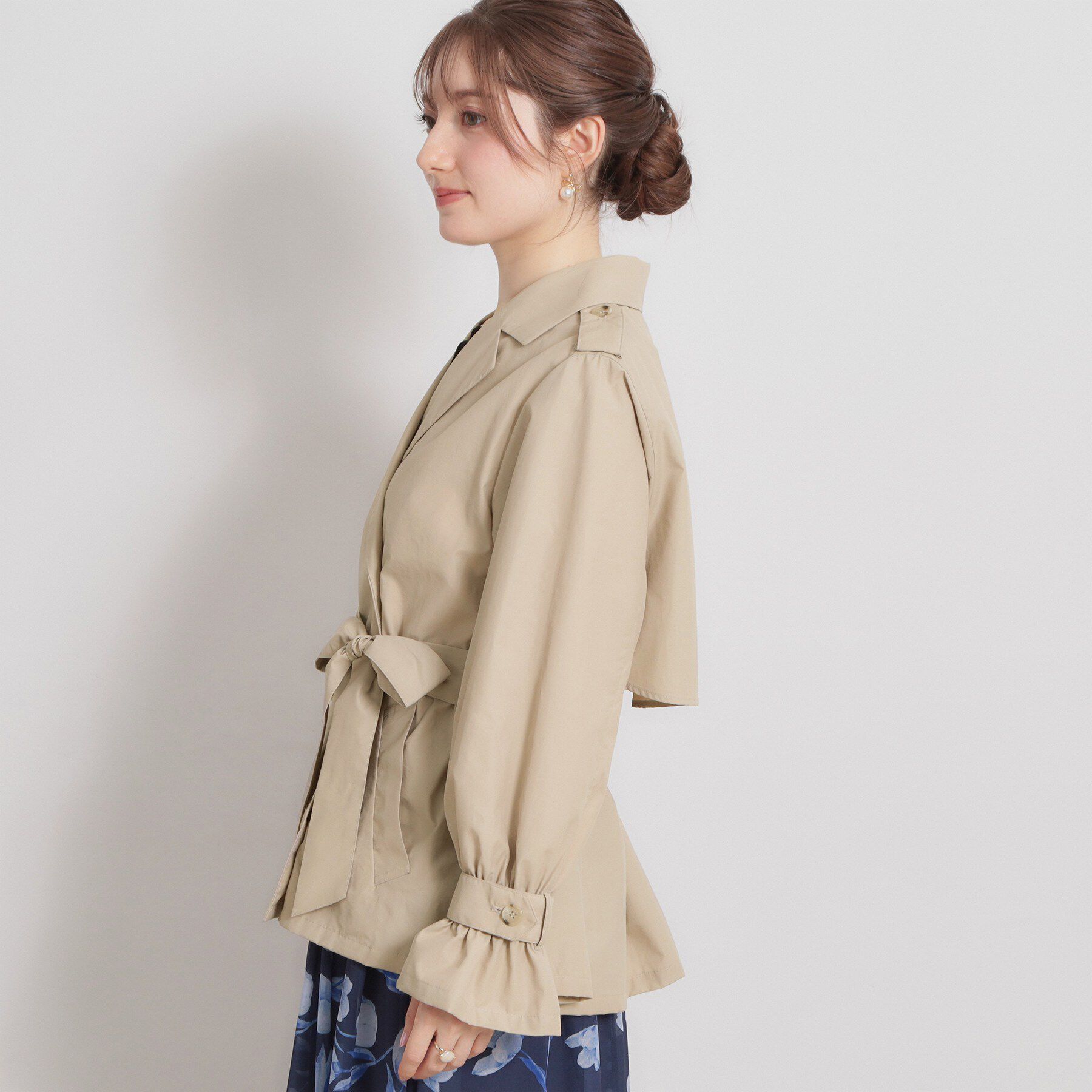 Couture broach「【撥水・洗える】ハーフ トレンチコート」|トレンチコート|