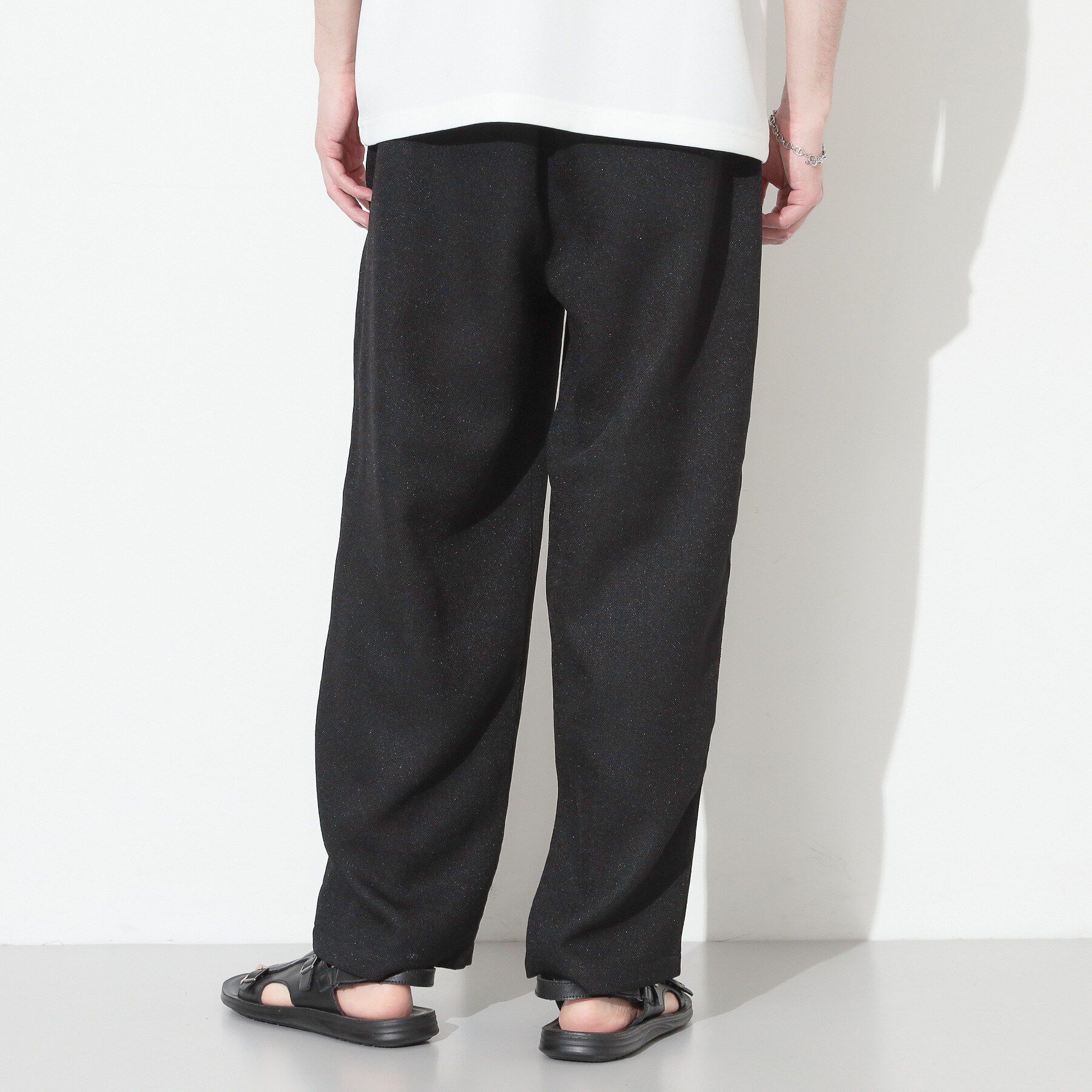 THE SHOP TK「パナマメッシュ ワイドイージーパンツ 洗濯機OK／セットアップ可」|その他|