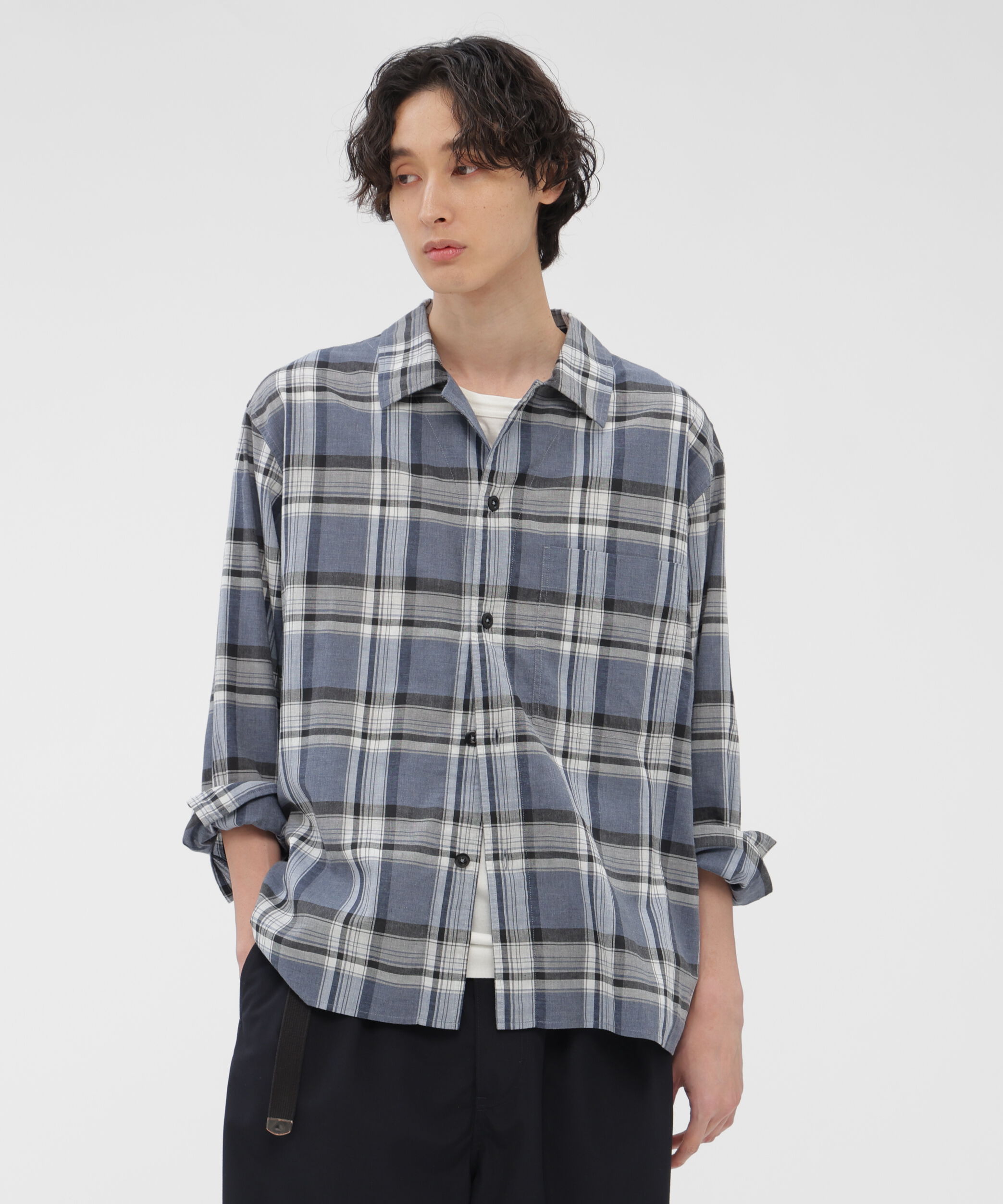 MHL.「TOP DYED COTTON POPLIN SHIRT」|シャツ・ブラウス|CHECK8