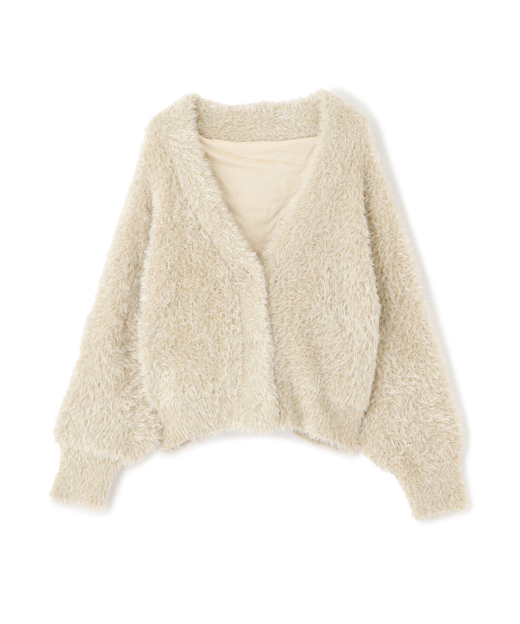  「ラメシャギーニットブルゾン」|ニット・セーター|