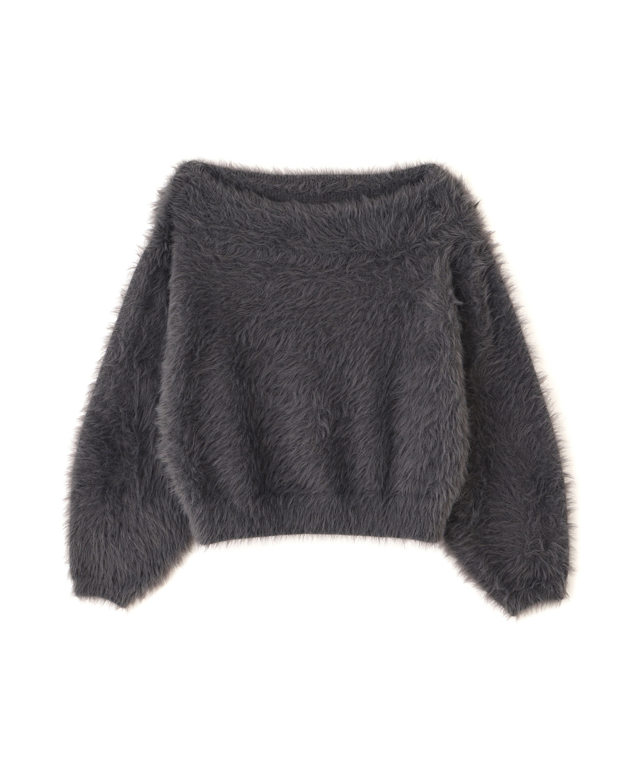  「ロングシャギーオフショルニット」|ニット・セーター|