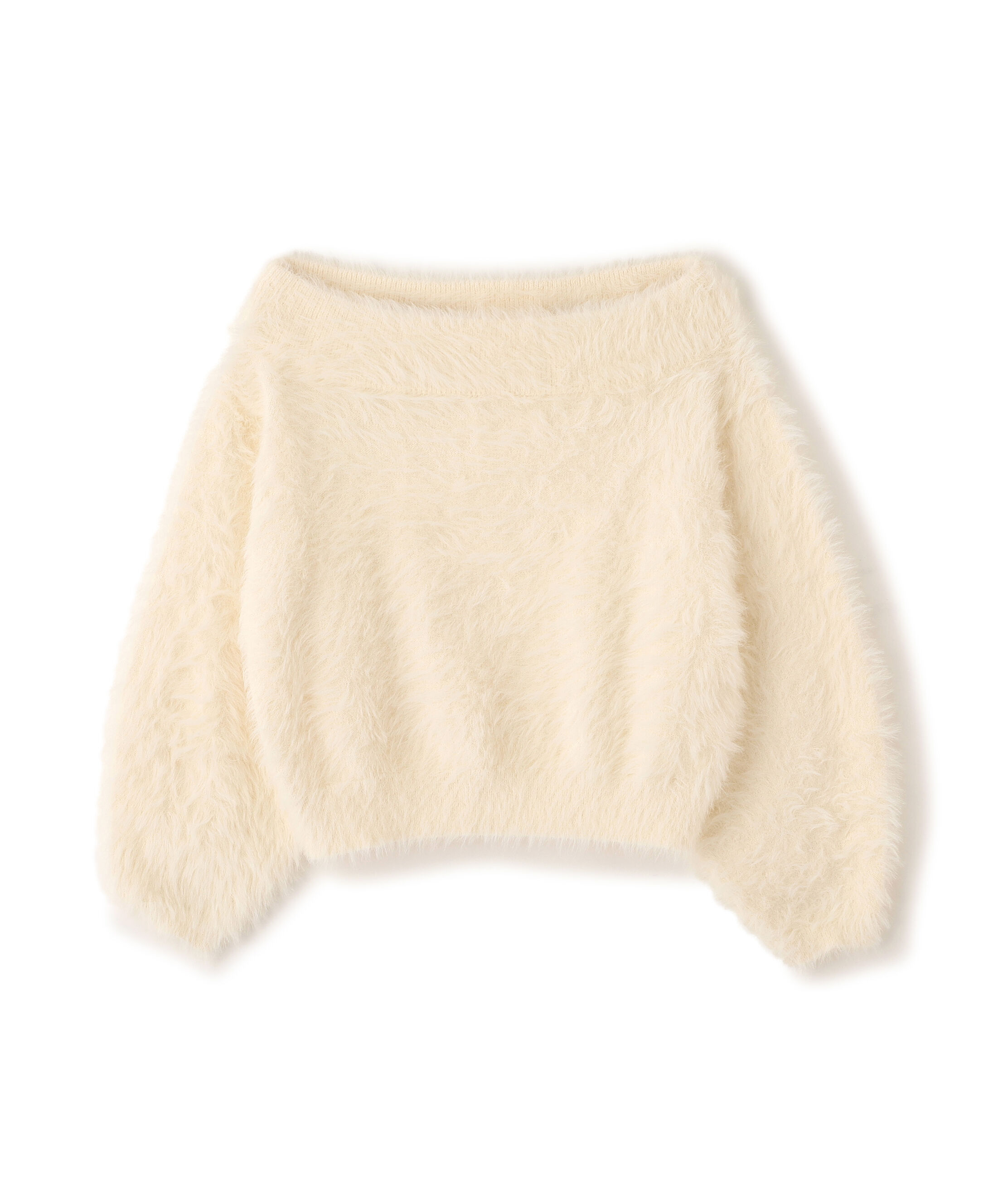  「ロングシャギーオフショルニット」|ニット・セーター|