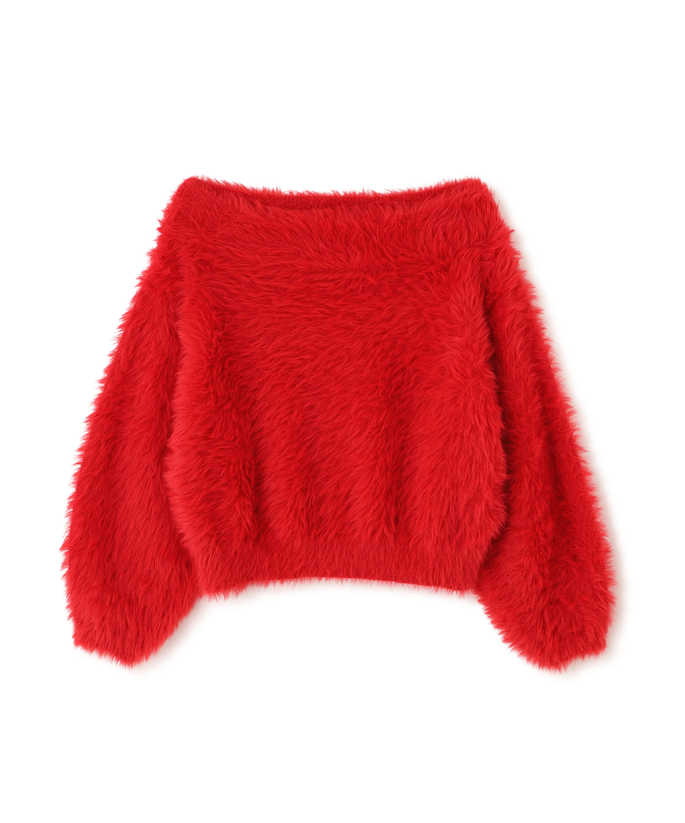  「ロングシャギーオフショルニット」|ニット・セーター|