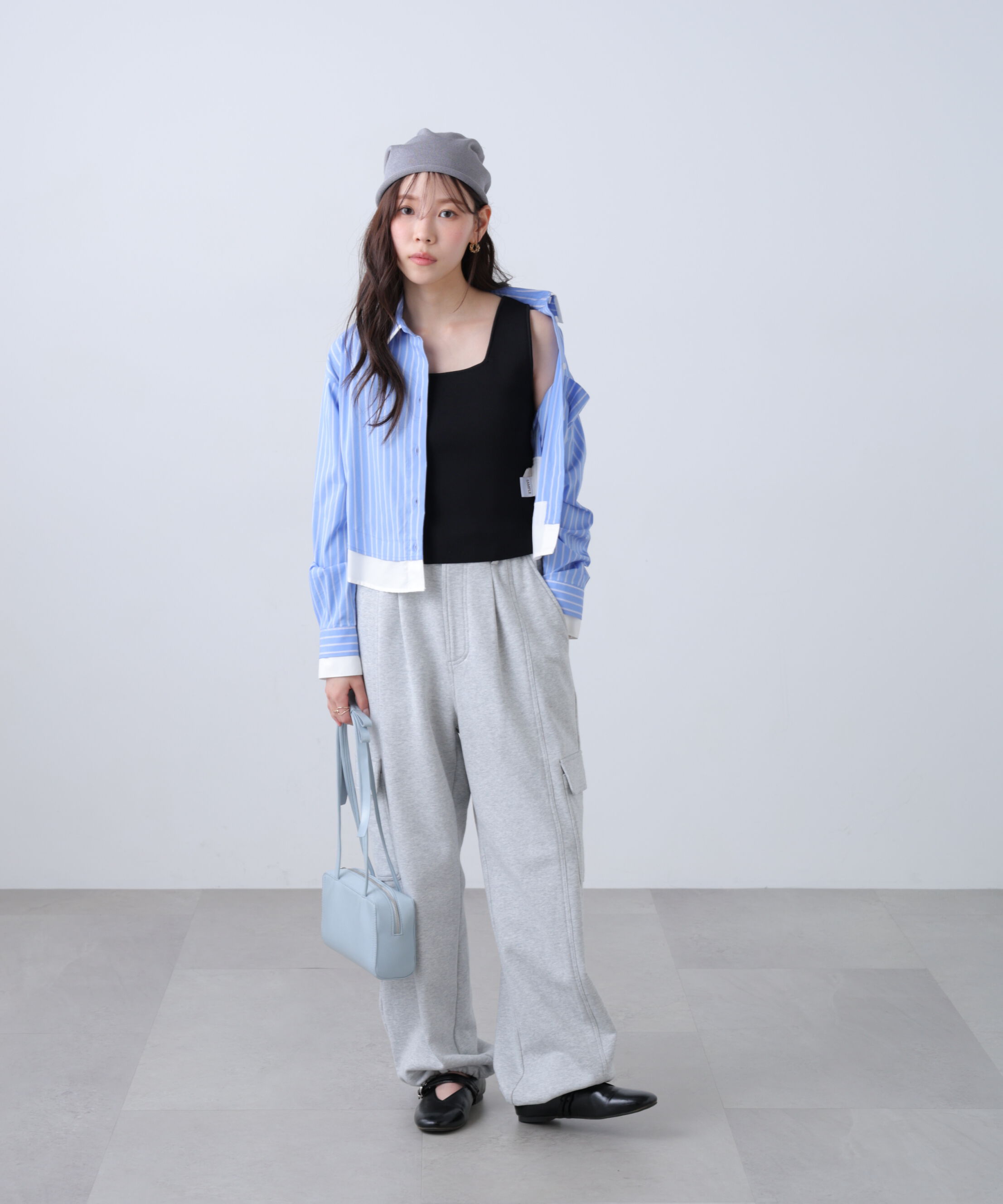  「総針スクエアネックタンクニット」|ニット・セーター|