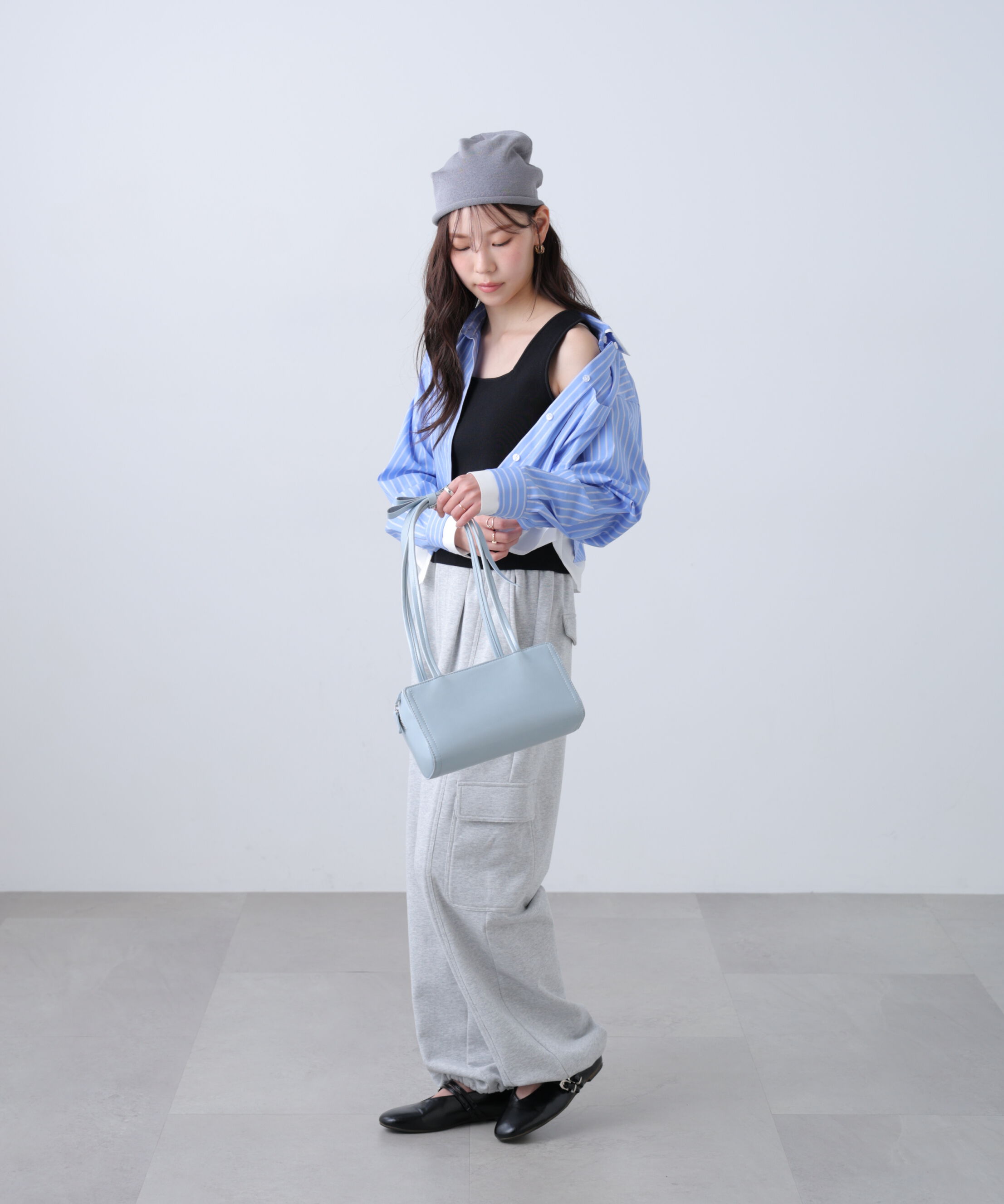  「総針スクエアネックタンクニット」|ニット・セーター|