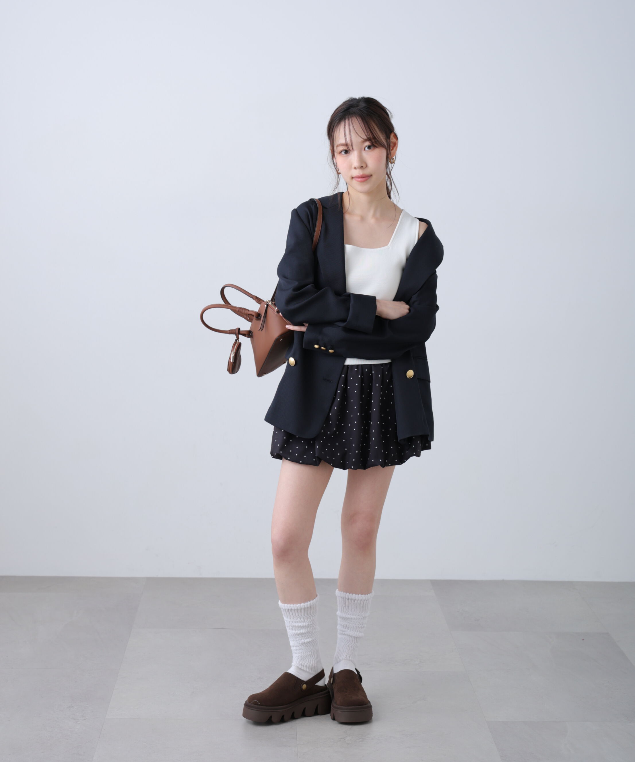  「総針スクエアネックタンクニット」|ニット・セーター|