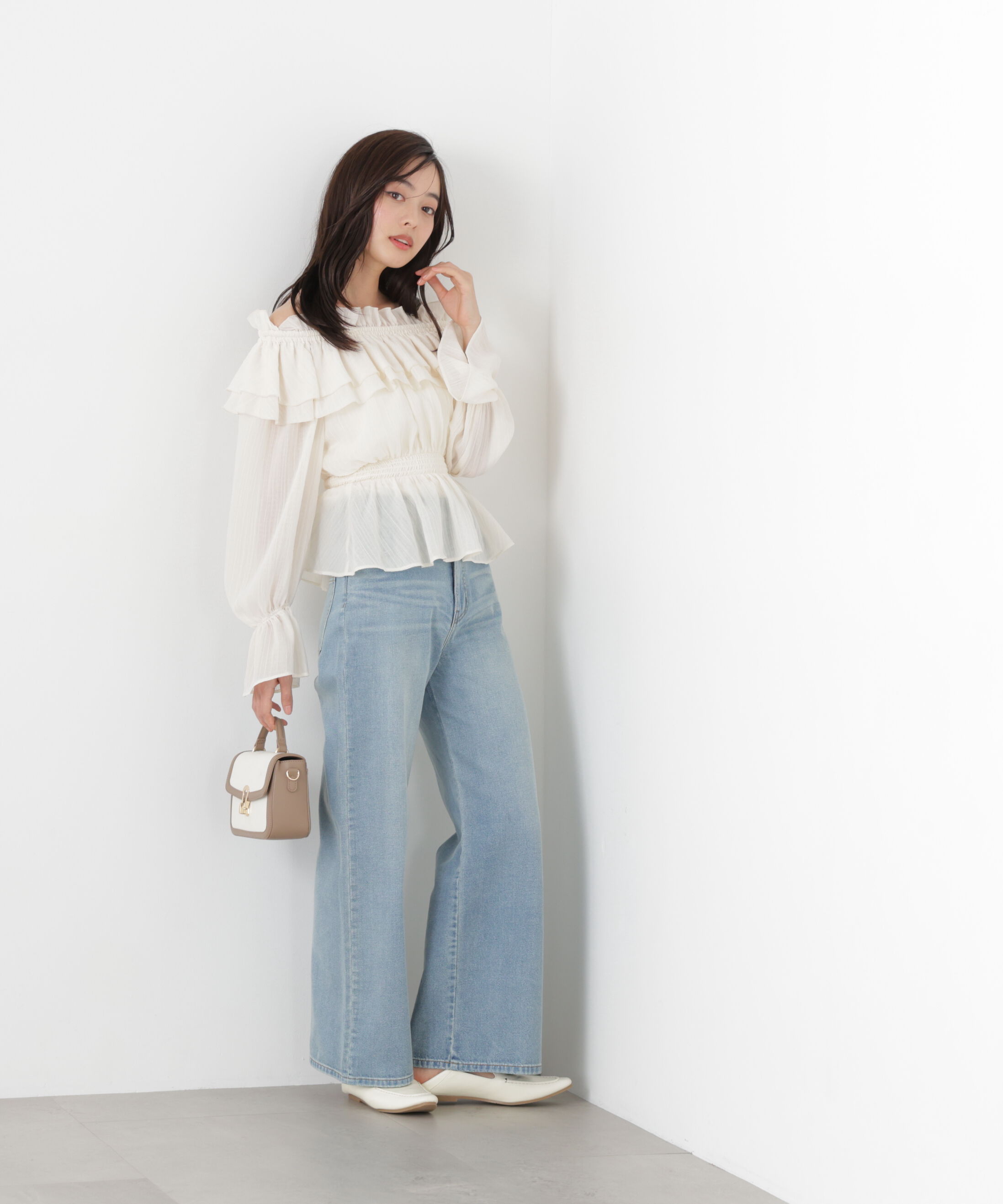 PROPORTION BODY DRESSING「〈a/mie〉ワイドデニムパンツ　26SS」|その他|