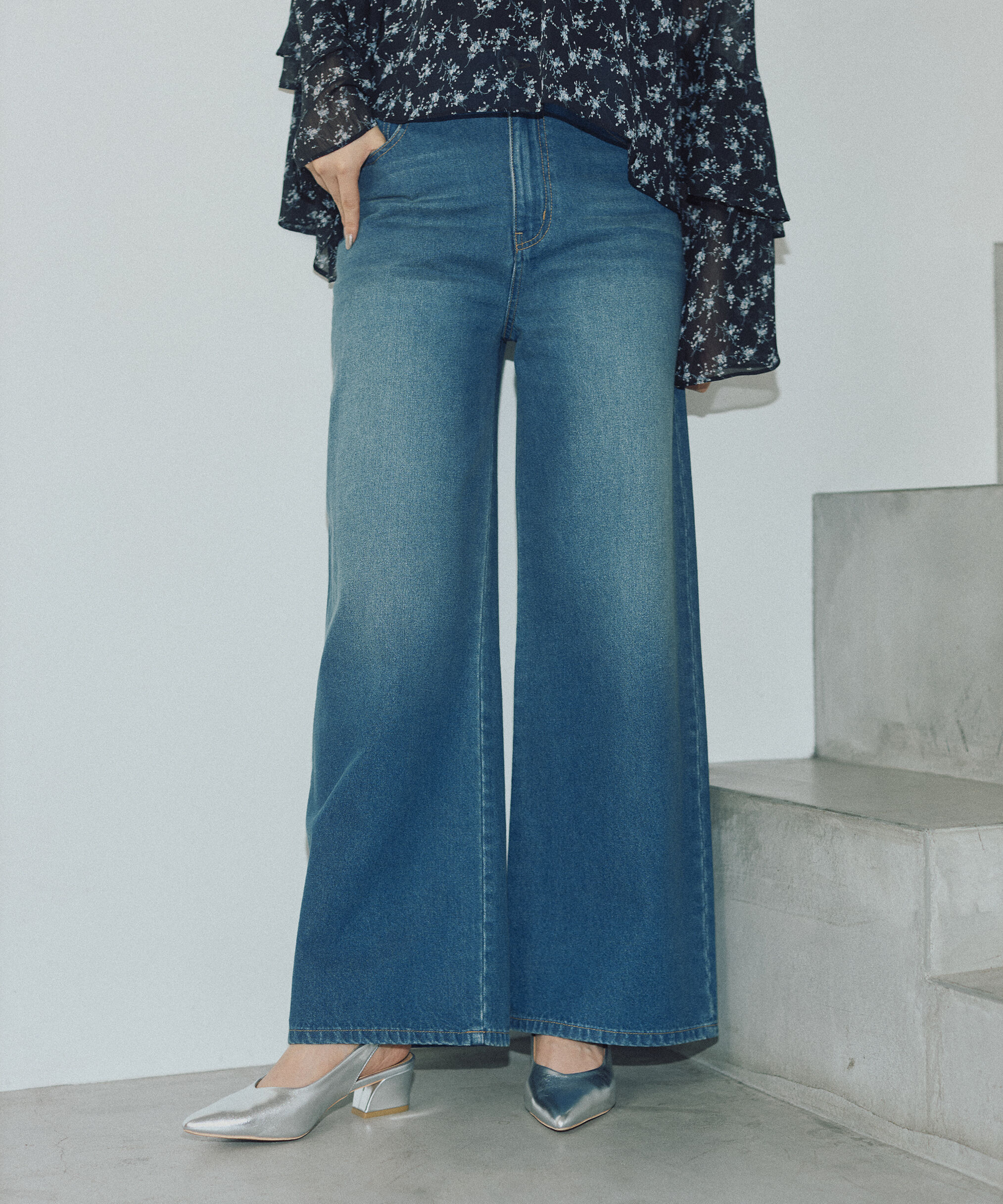 PROPORTION BODY DRESSING「〈a/mie〉ワイドデニムパンツ　26SS」|その他|