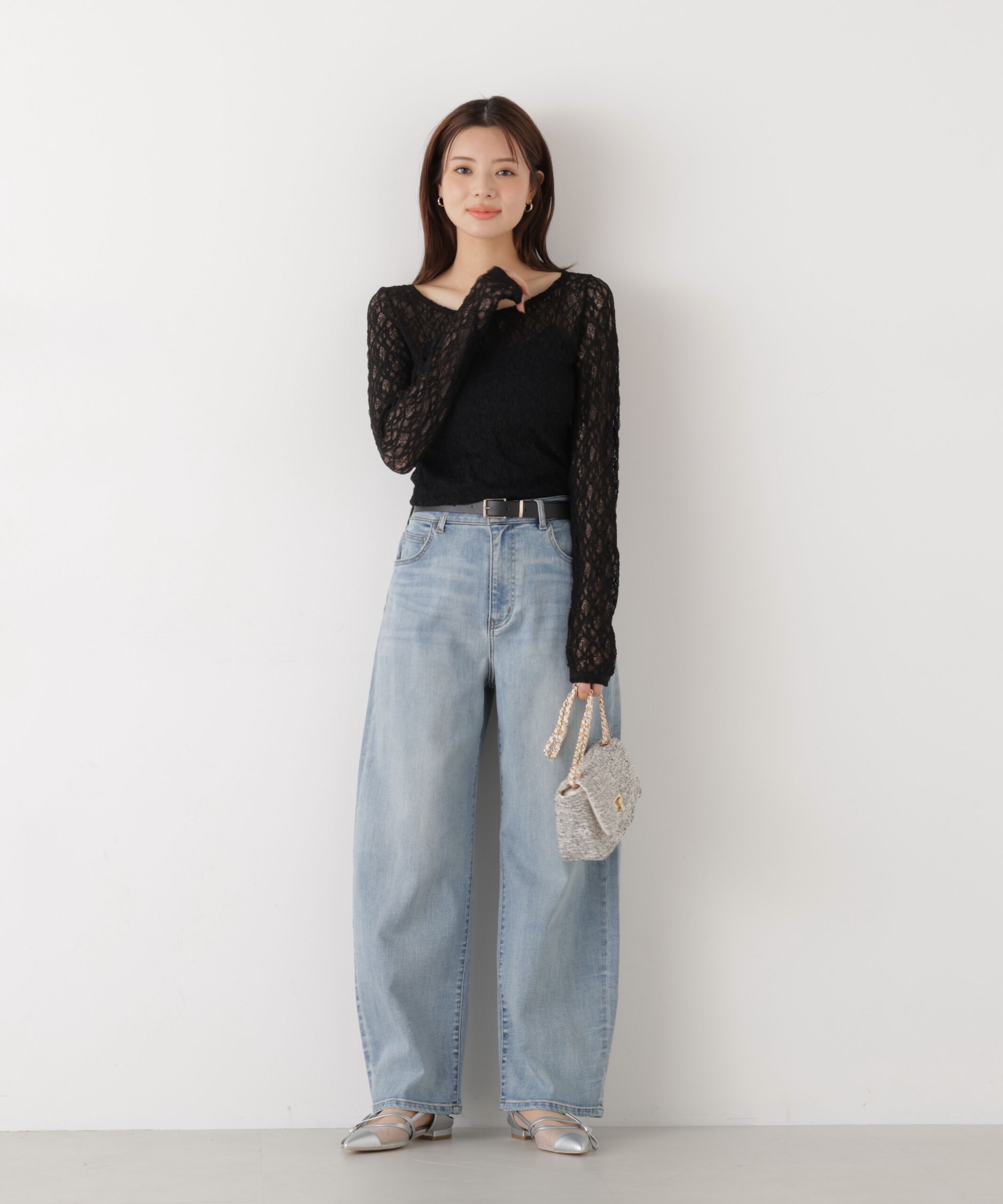 PROPORTION BODY DRESSING「〈a/mie〉カーブデニムパンツ　26SS」|その他|