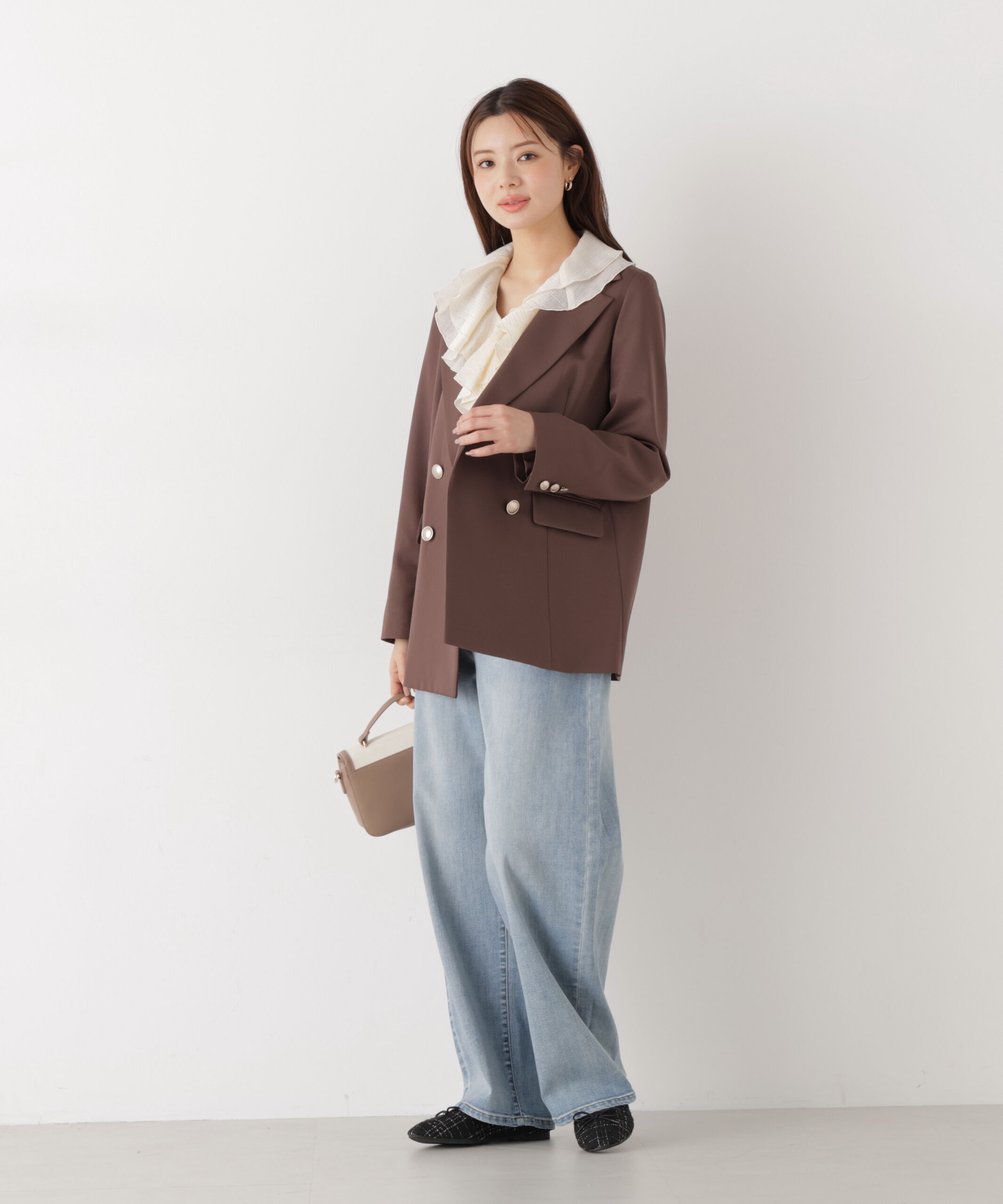 PROPORTION BODY DRESSING「〈a/mie〉カーブデニムパンツ　26SS」|その他|