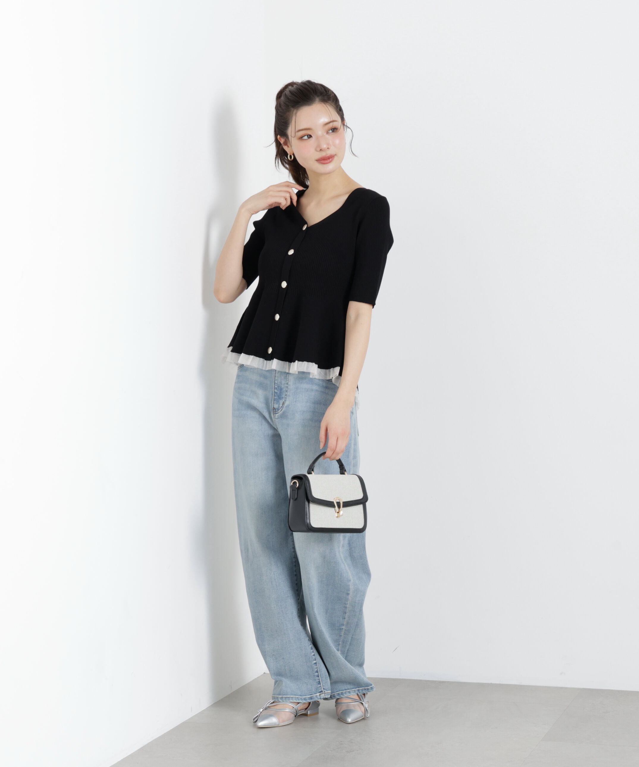 PROPORTION BODY DRESSING「〈a/mie〉カーブデニムパンツ　26SS」|その他|