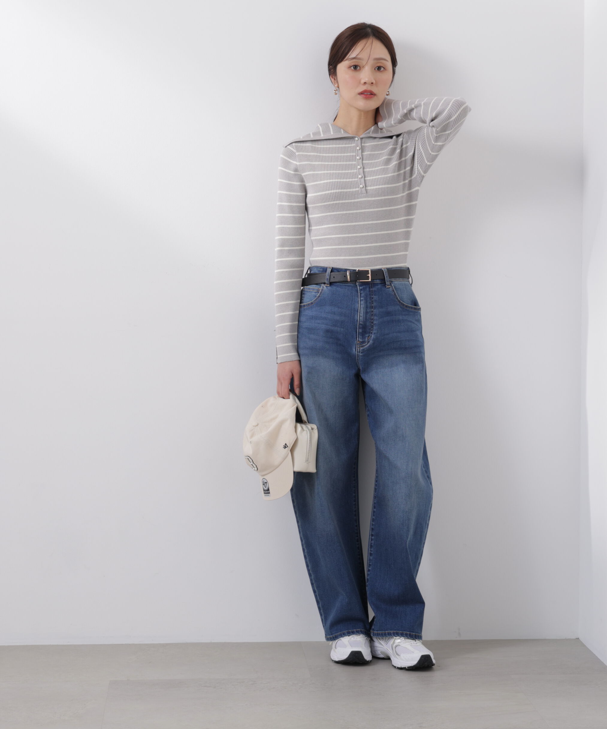 PROPORTION BODY DRESSING「〈a/mie〉カーブデニムパンツ　26SS」|その他|