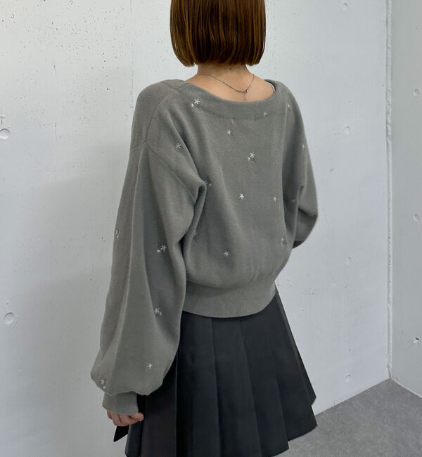 archives「フラワー刺繍ニットＣＤアンサンブル」|カーディガン|