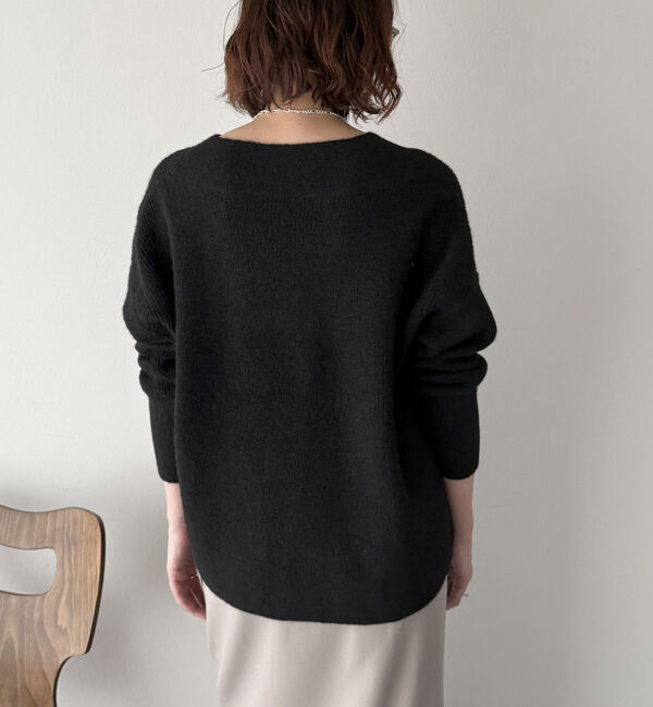 Doux archives「モヘアタッチカシュクールニット」|ニット・セーター|