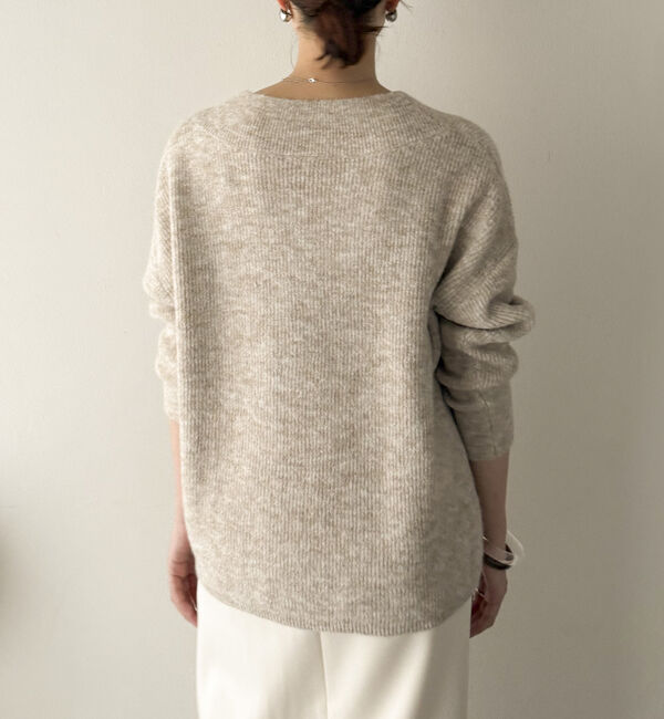 Doux archives「モヘアタッチカシュクールニット」|ニット・セーター|
