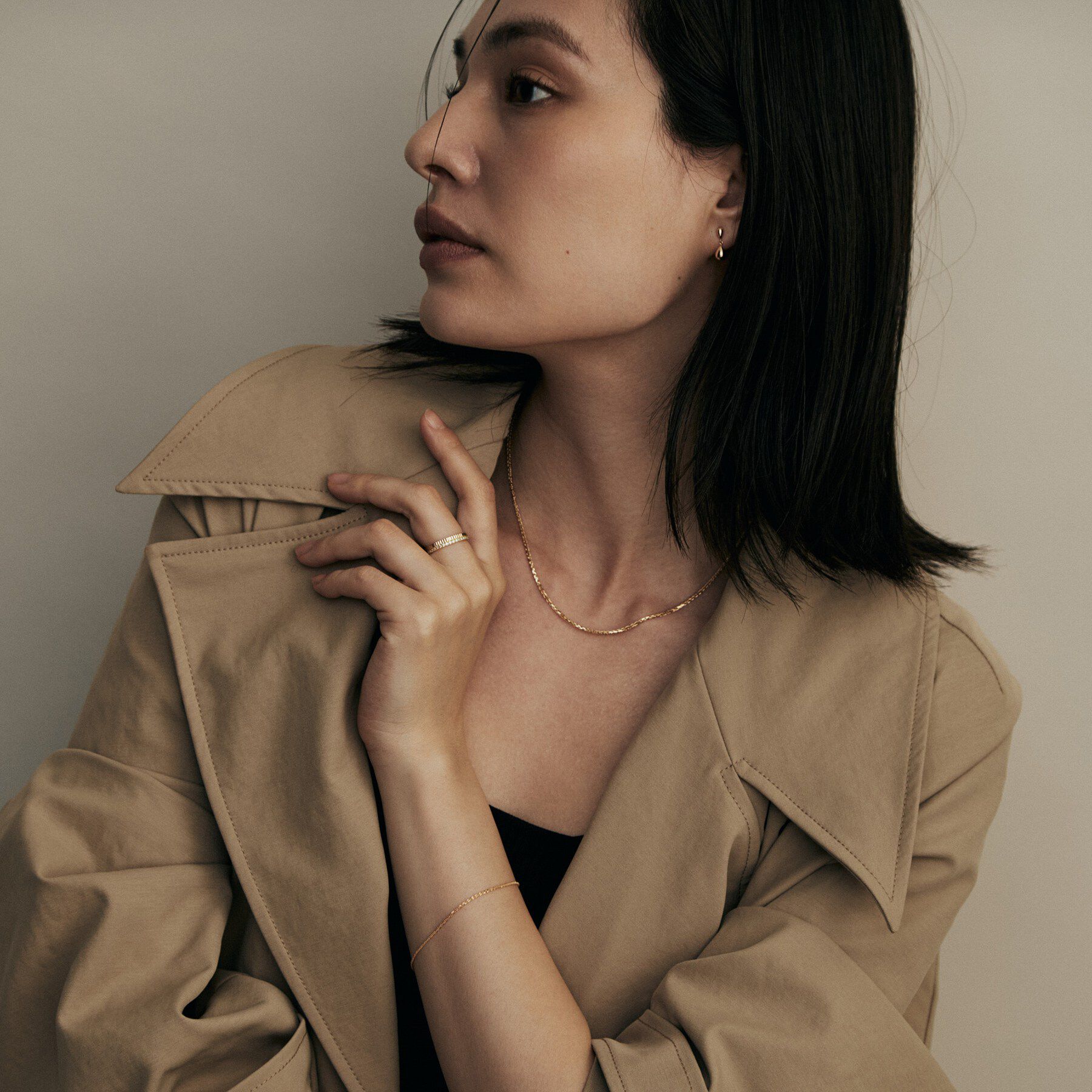 COCOSHNIK「K18クリスクロスチェーン ブレスレット」|ブレスレット・バングル|