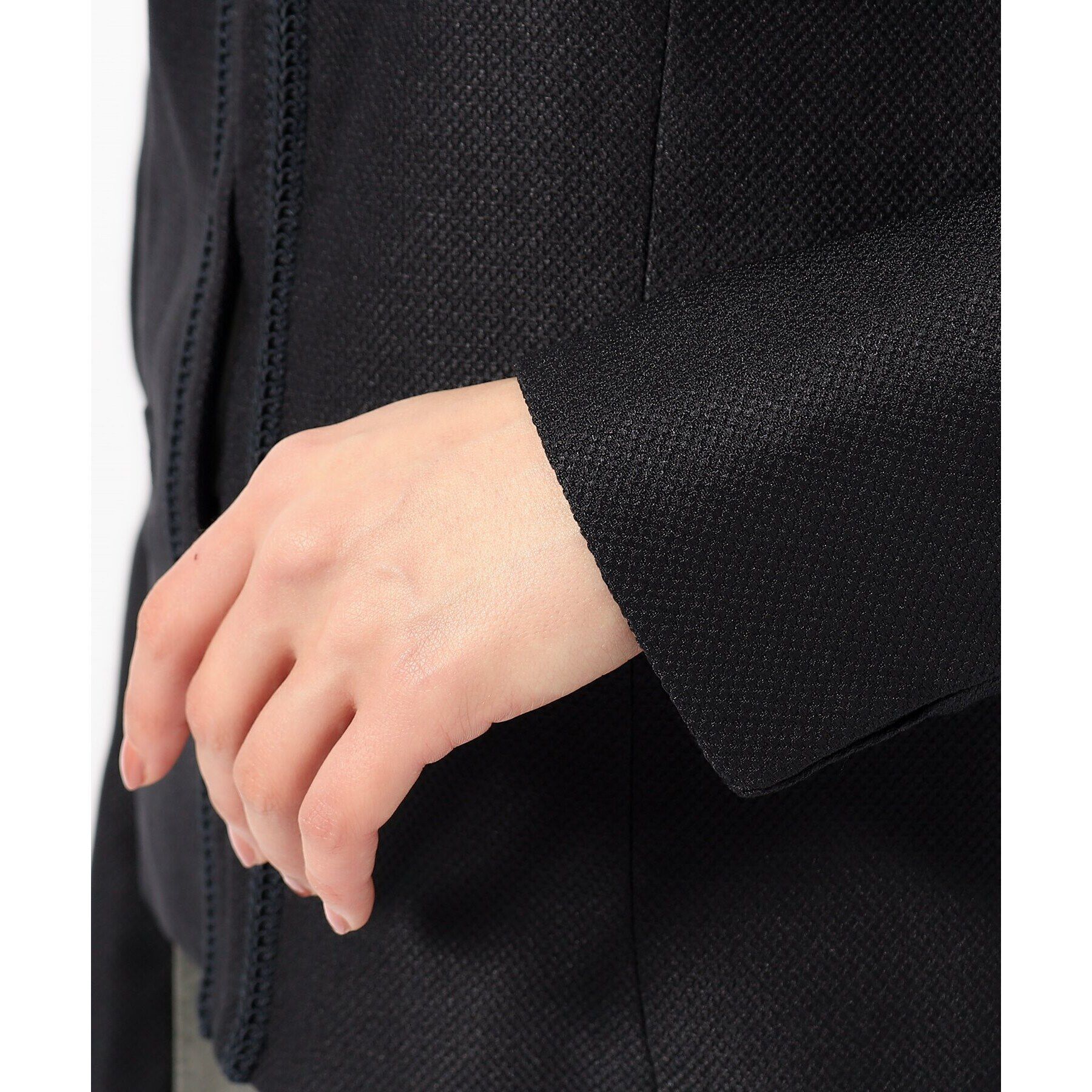 SHOO･LA･RUE「【S-5L/洗える】らくドビーノーカラージャケット」|ノーカラージャケット|