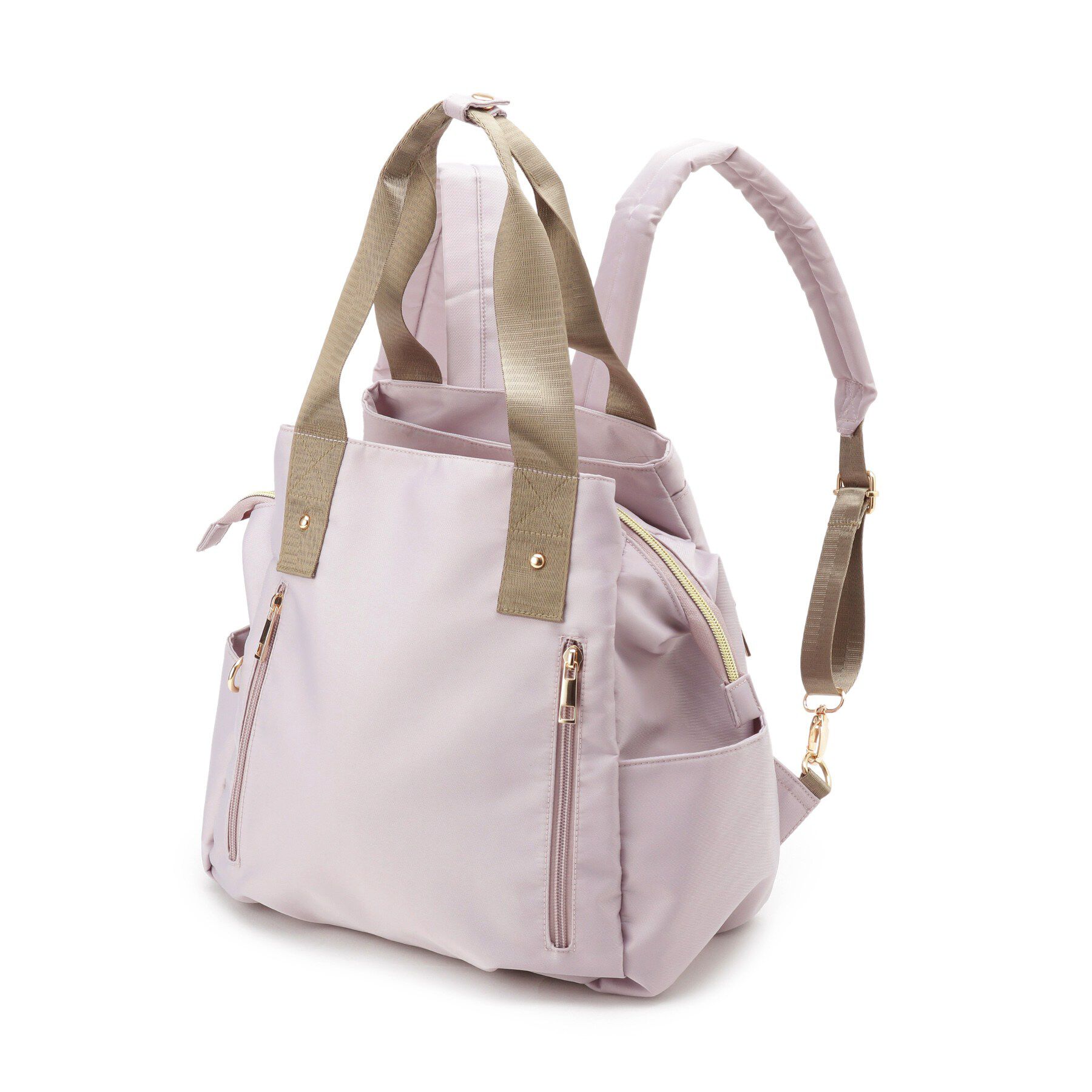 SHOO･LA･RUE「【撥水／2WAY】トートにもなる低反発ベルトの3層リュック」|リュック|