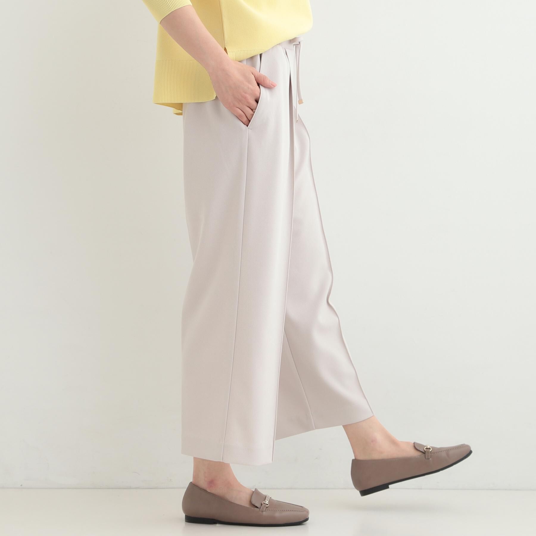 SHOO･LA･RUE「【S-LL/着丈選べる/洗濯後しわになりにくい】スマートに見えるイージーワイドパンツ」|その他|