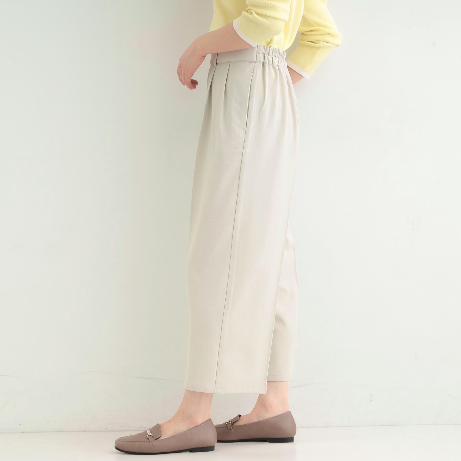 SHOO･LA･RUE「【着丈選べる/S-LL/洗濯機可】楽ちん&times;きれいみえ　ストレッチワイドパンツ」|その他|