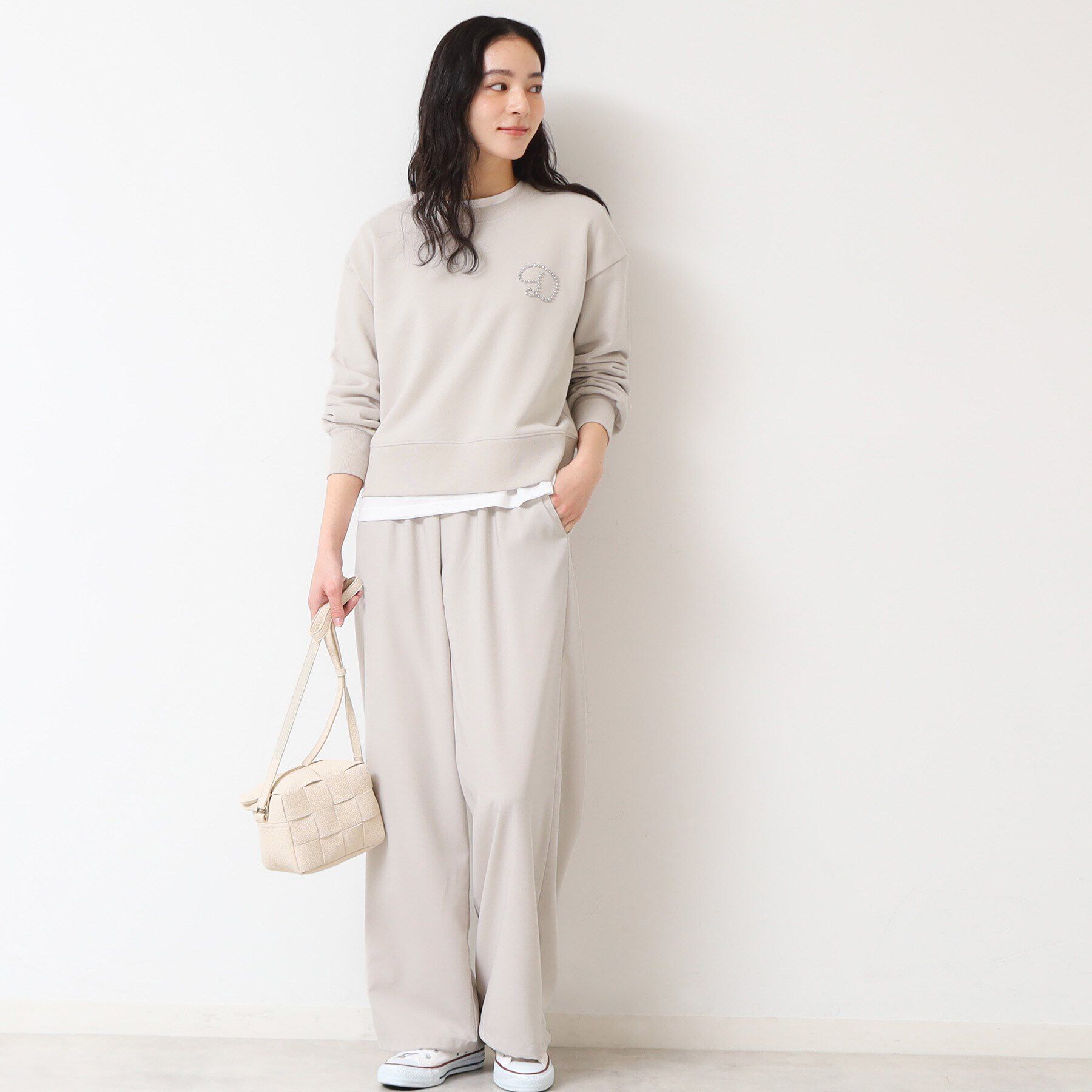 Dessin「【ウエストゴム・洗える】裾ドロスト付きパンツ（S～L）」|その他|