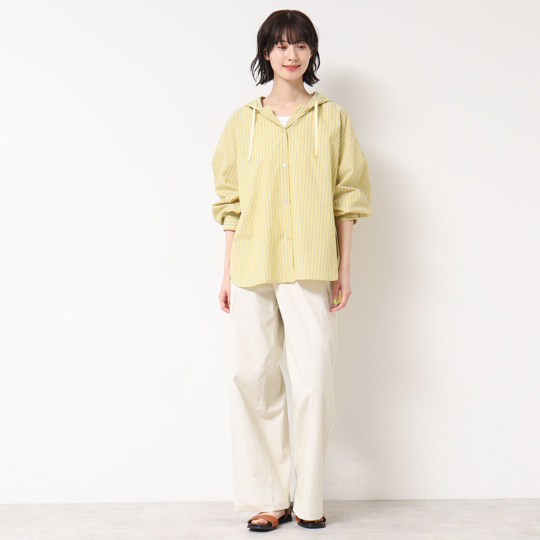 Dessin「【洗える・4サイズ展開】フーデットブラウス（XS～L）」|シャツ・ブラウス|